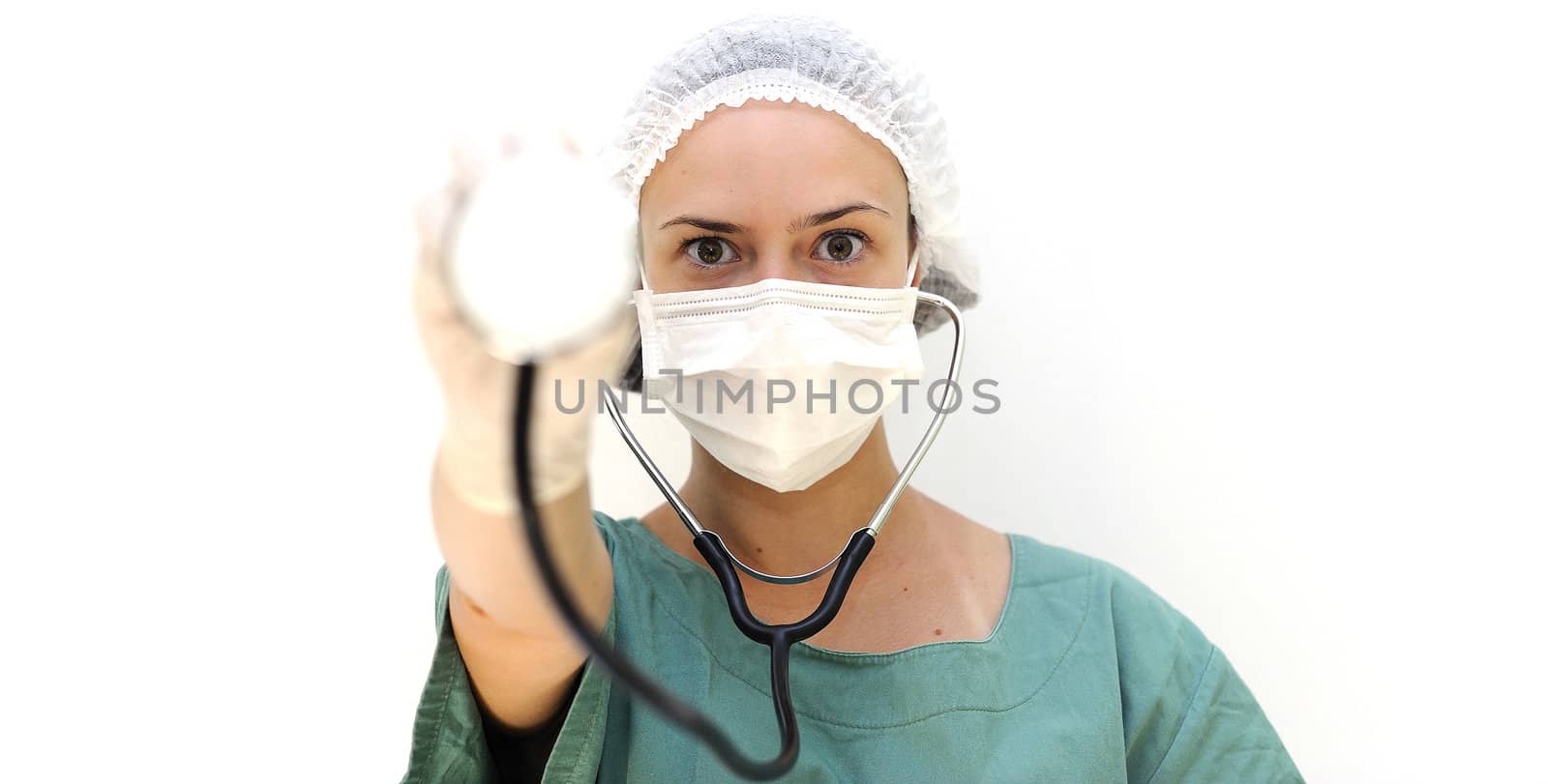 Nurse/doctor working at the hospital