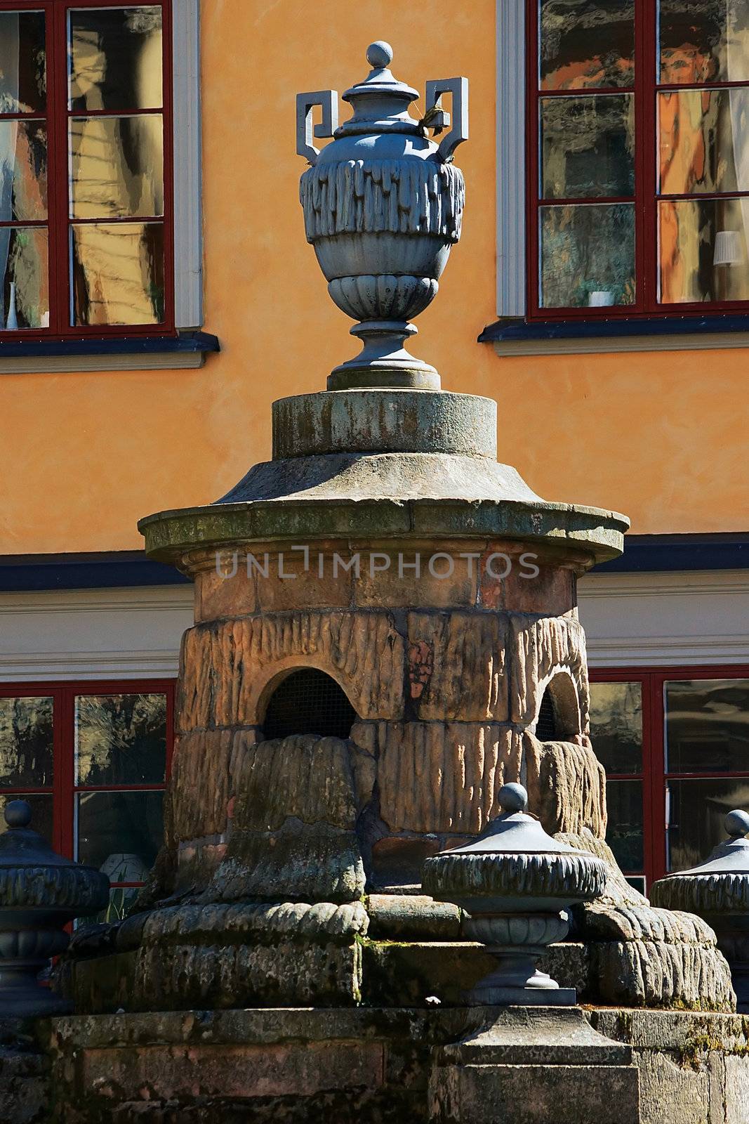 Well on the old market square in Stockholm