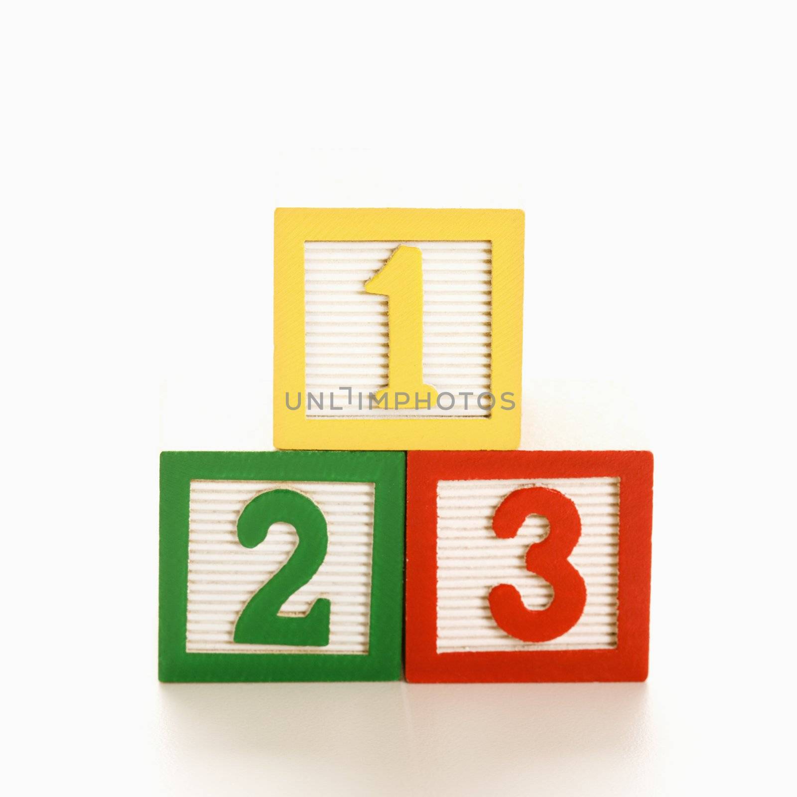 Numbered blocks. by iofoto