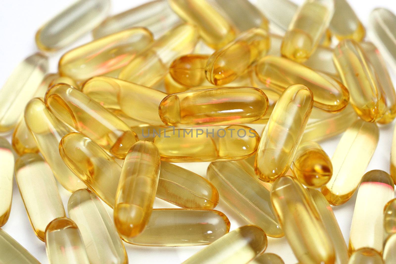 Heap of gold shiny boluses