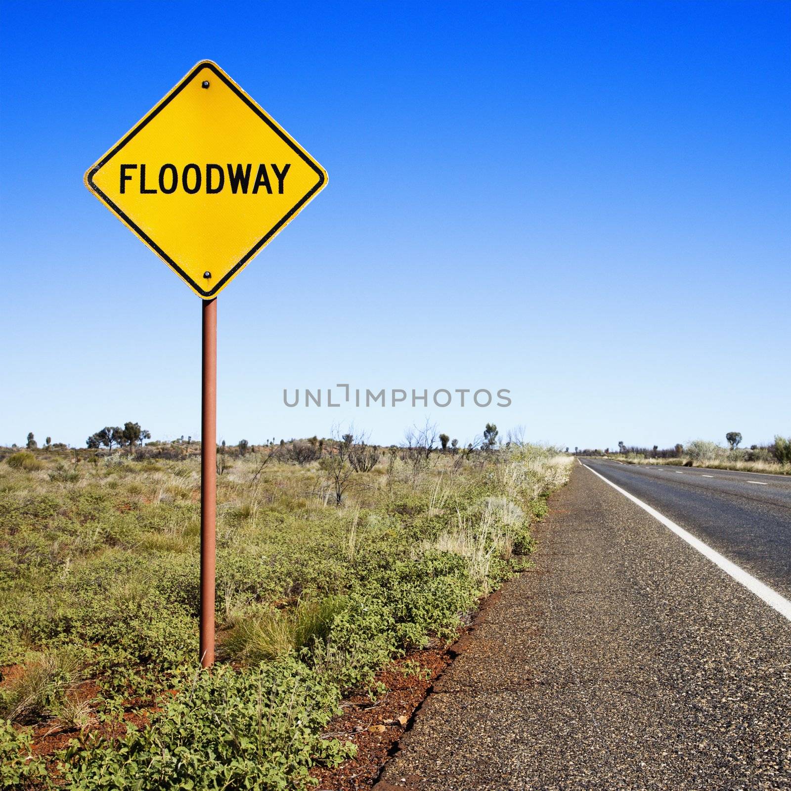 Floodway sign Australia by iofoto