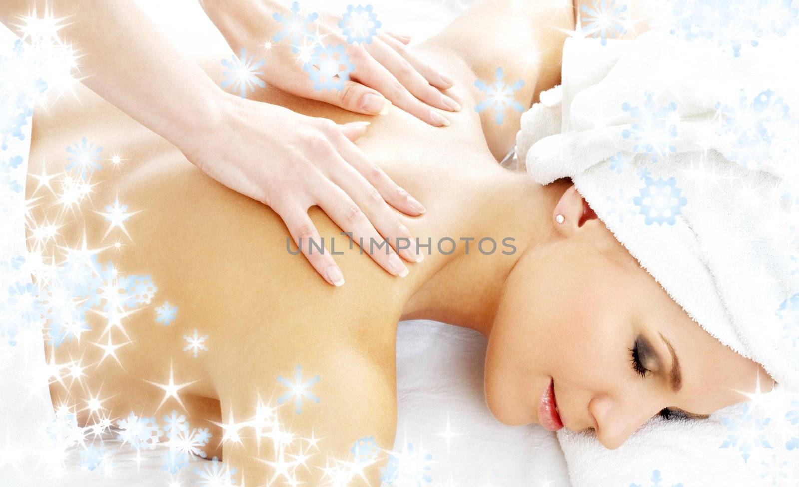 professional massage with snowflakes #2 by dolgachov