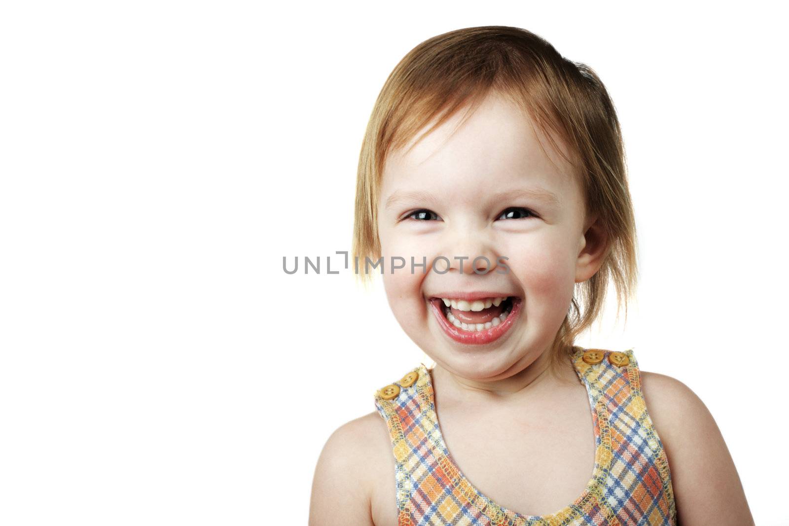 laughing ilttle girl by Dushenina