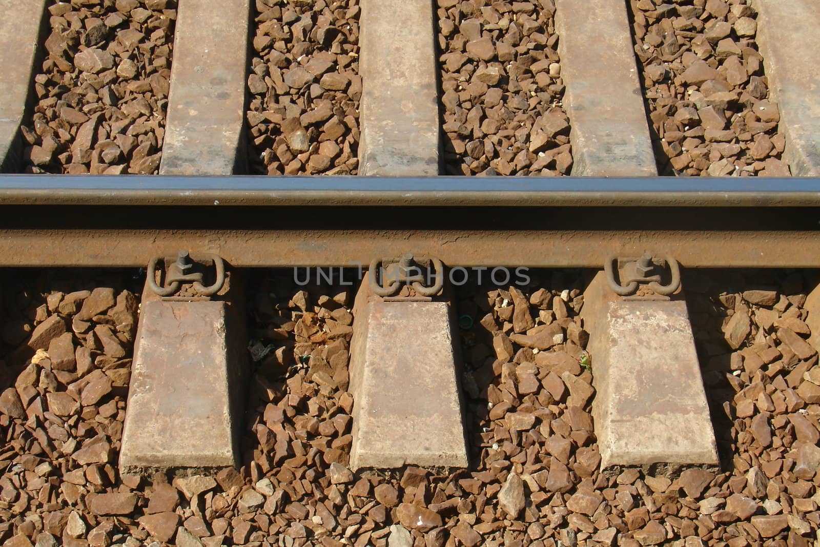 Closeup photo of a railroad way