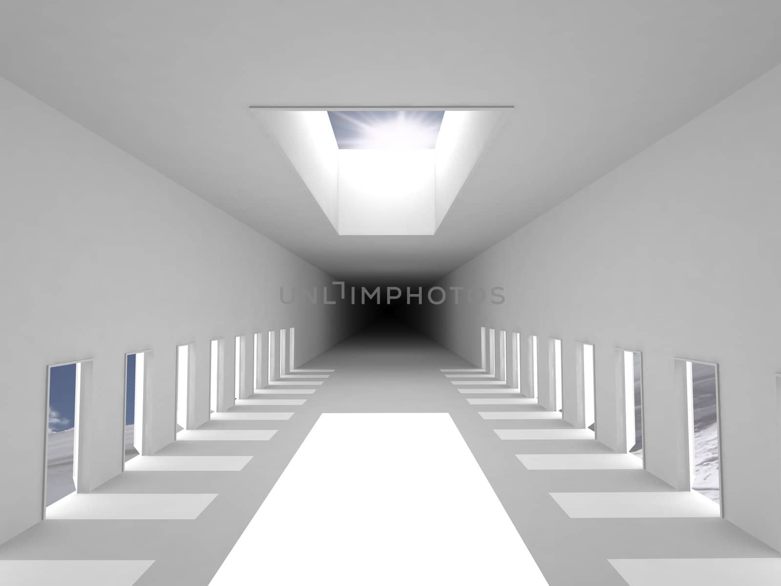 White corridor by Magnum