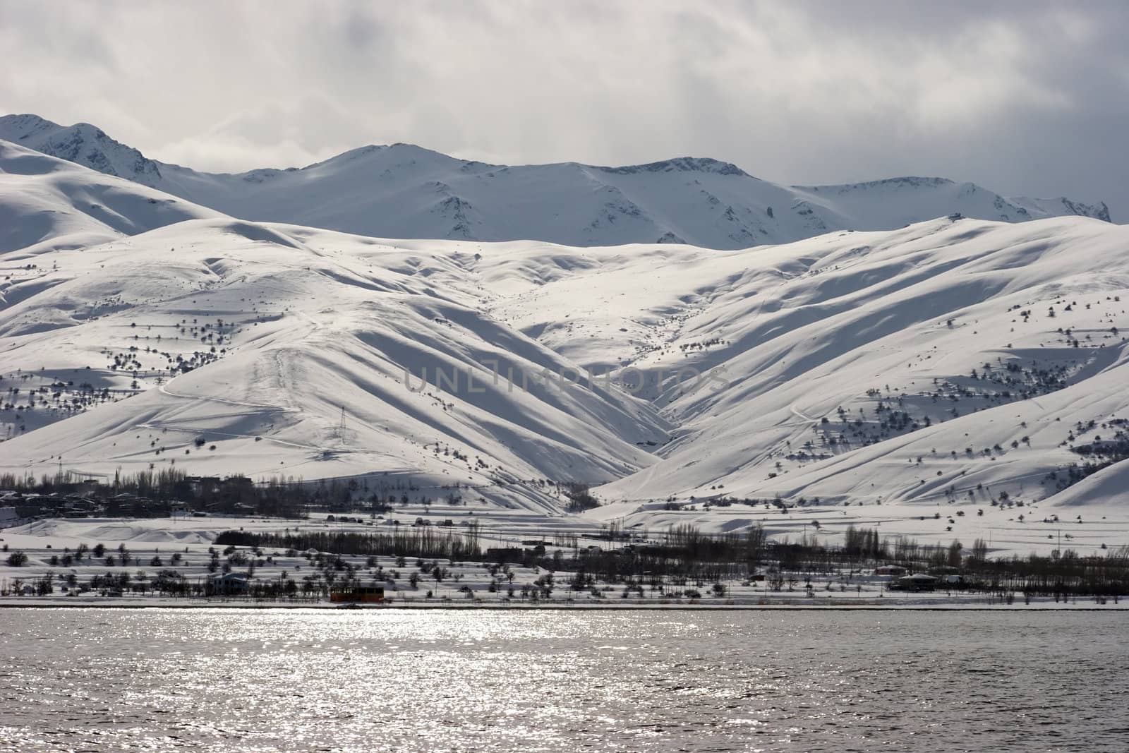 Lake Van in winter, eastern Turkey by azotov