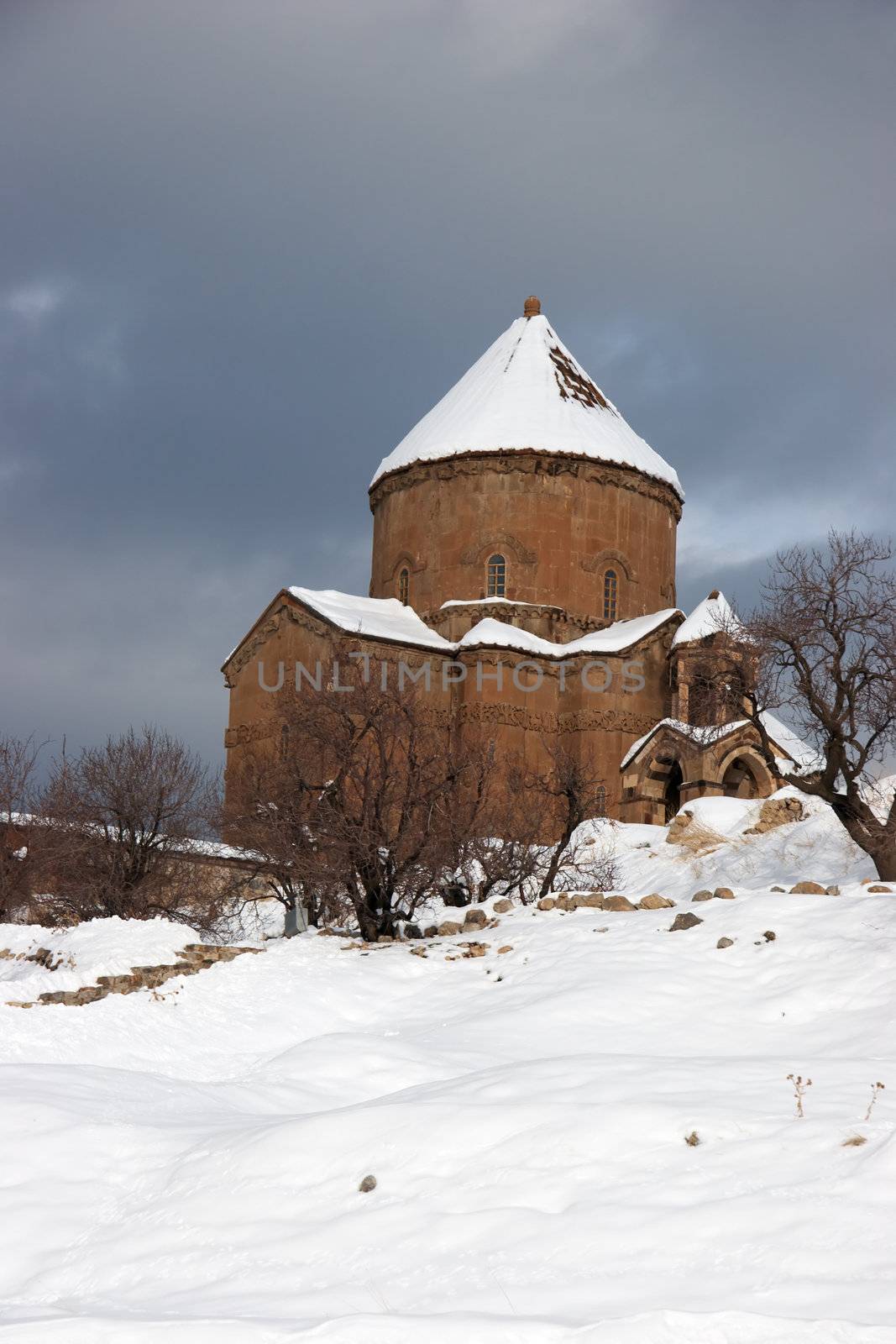 Cathedral Church of the Holy Cross was build at Akdamar island in 10th century when it was the center of armenian kingdom of Vaspurakan. The island is located in Lake Van in eastern Turkey.