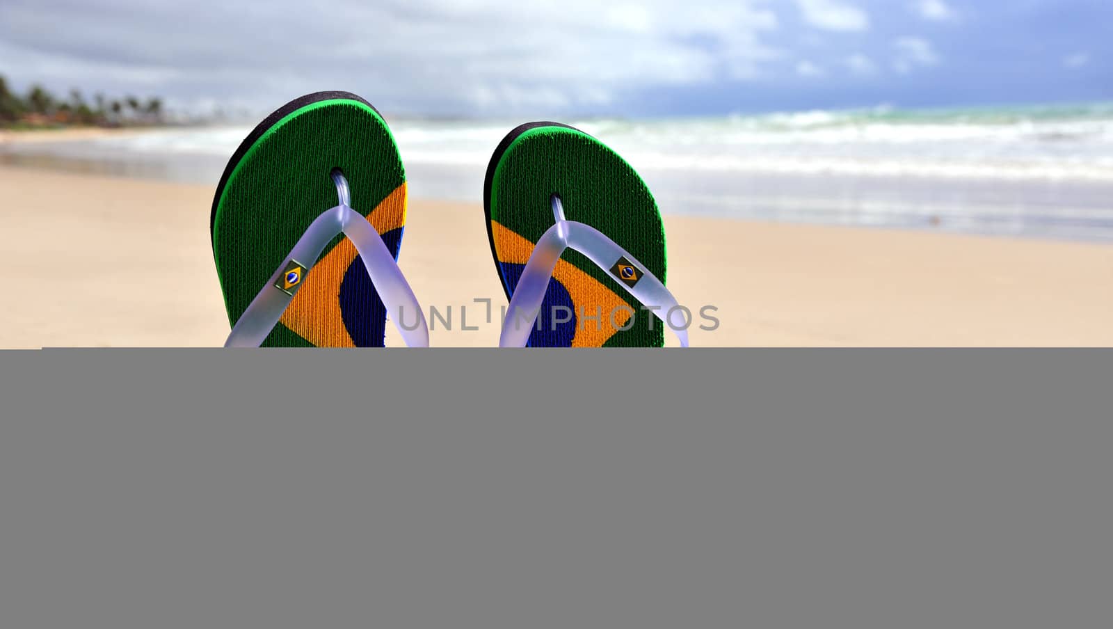 Brazilian Flipflop on the beach
