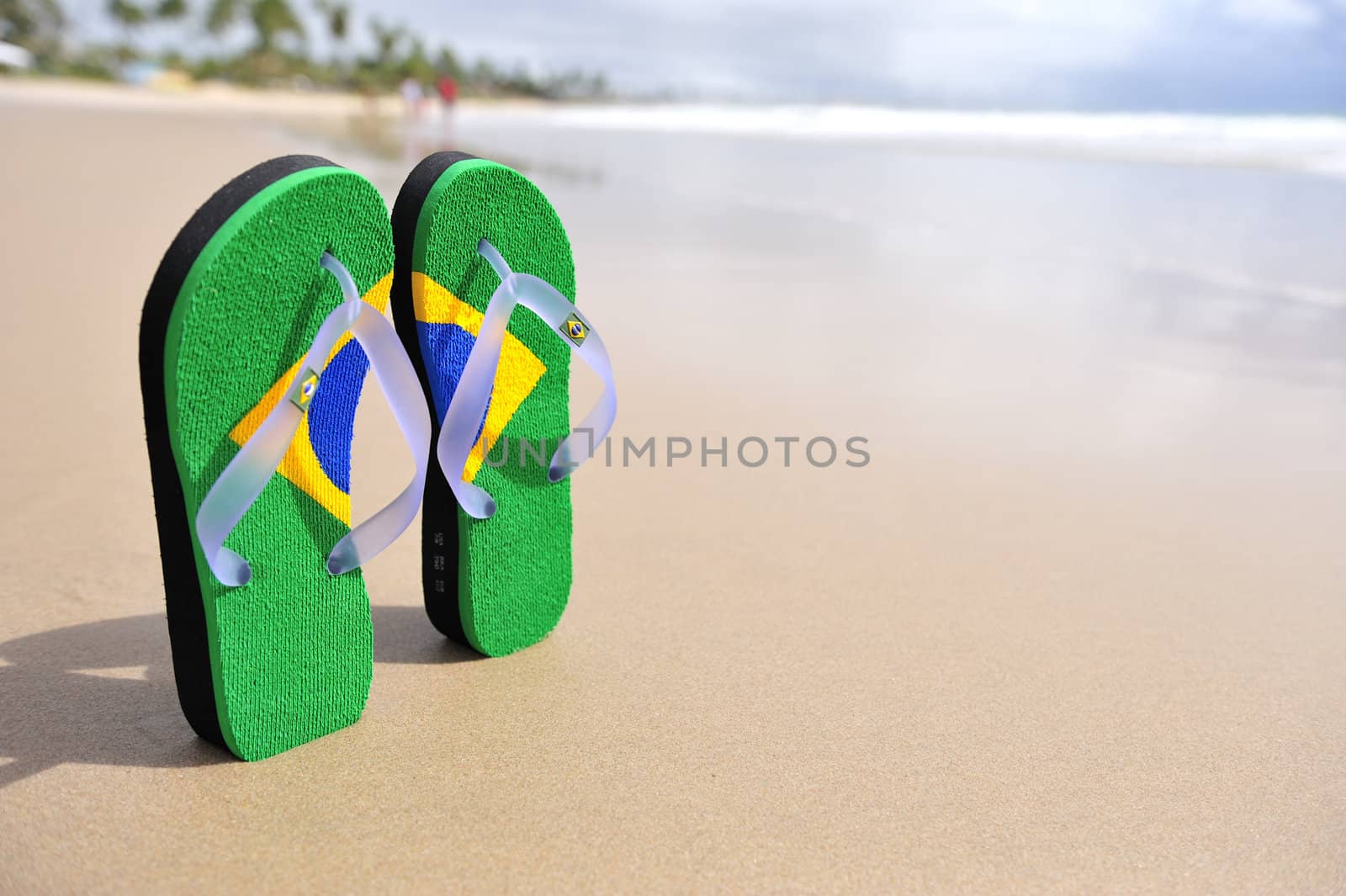 Brazilian Flipflop on the beach