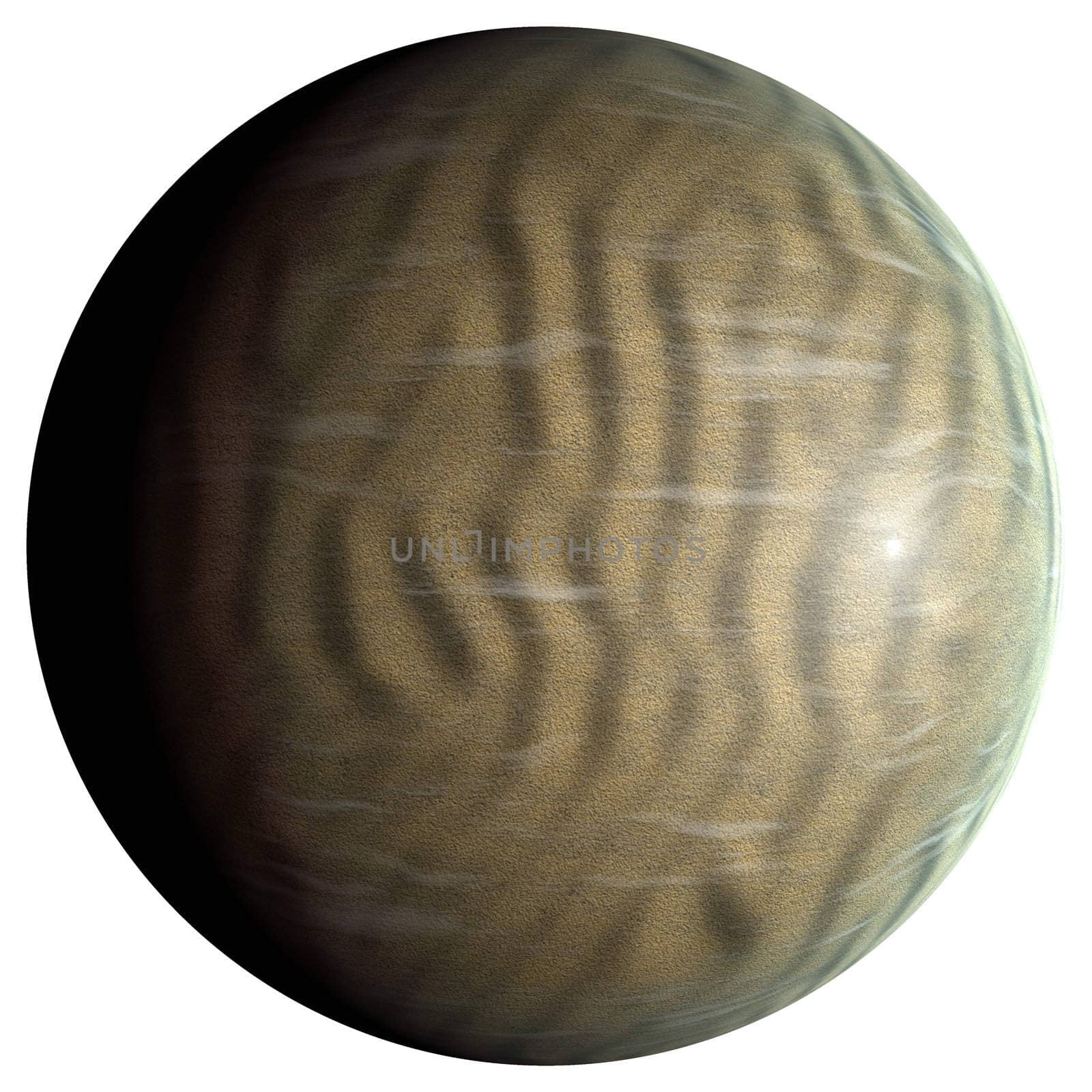 The dune planet, 3D rendering, isolated, fantasy.