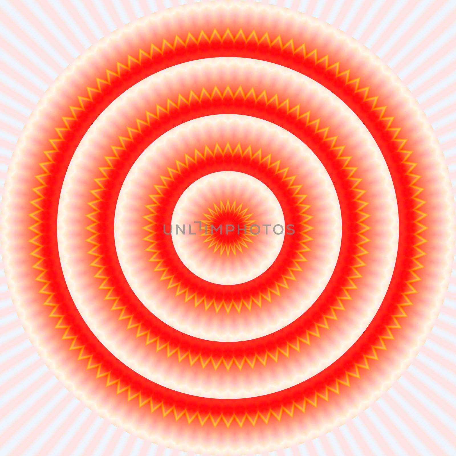 texture of concentric striped red sunlight rings 