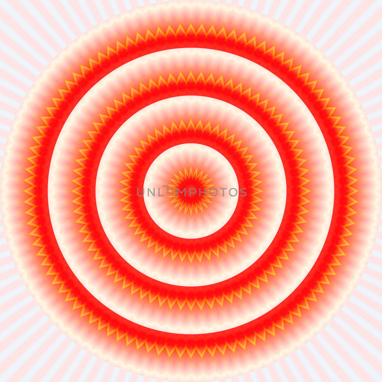 texture of concentric striped red sunlight rings 