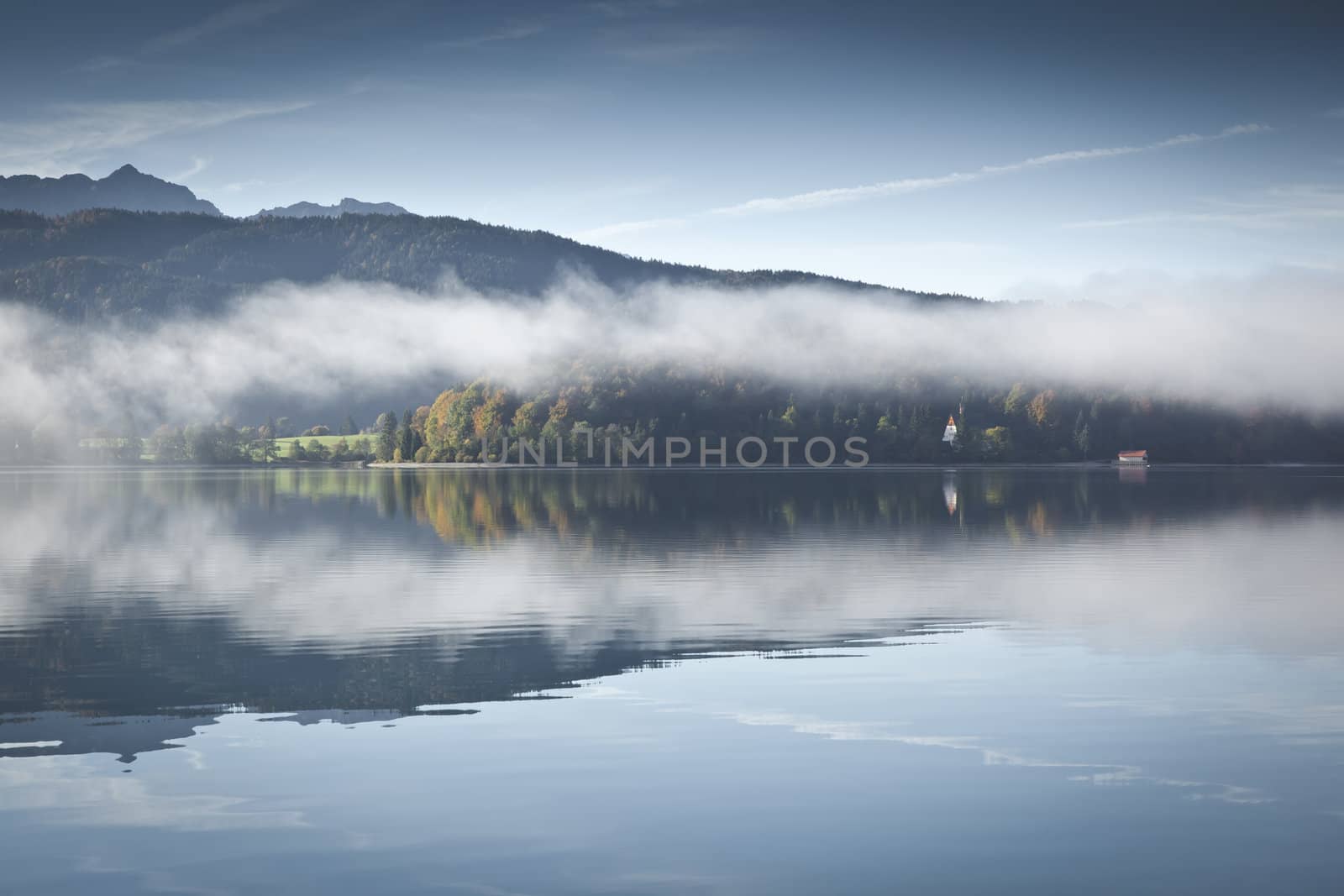 An image of the Walchensee in Bavaria Germany