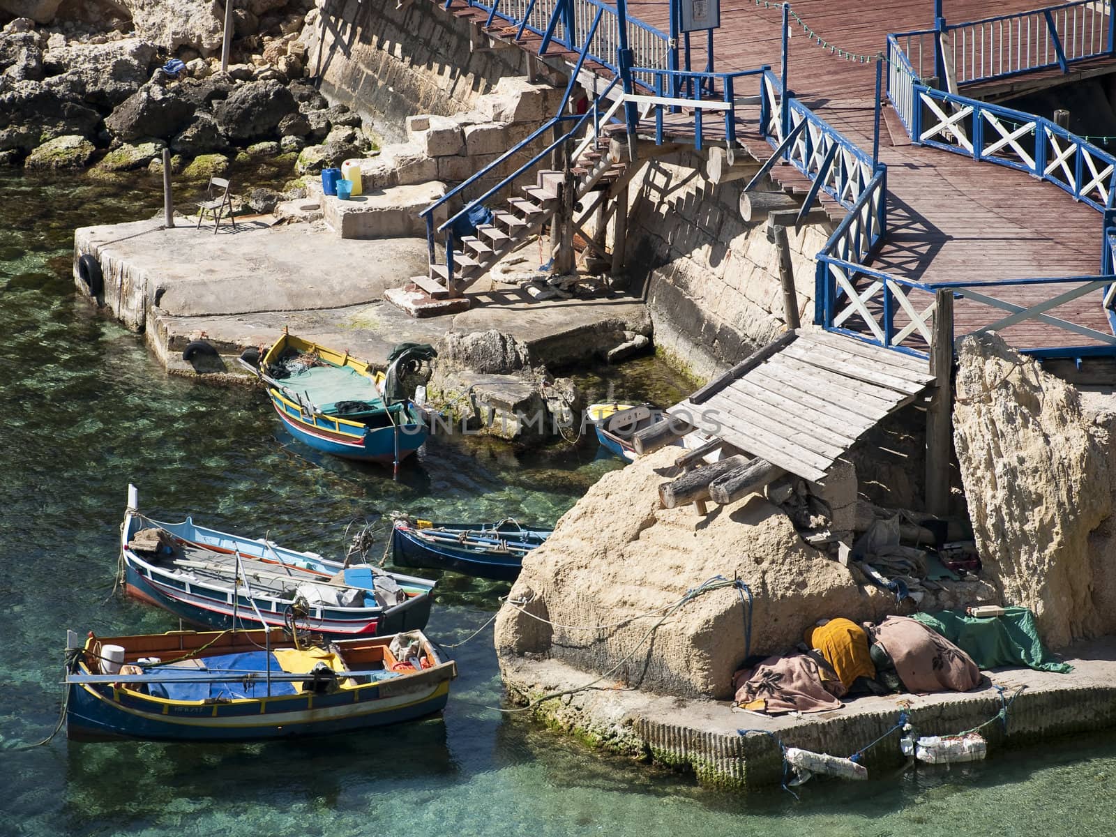 The Dghajsa or Luzzu is unique to the Mediterranean island of Malta