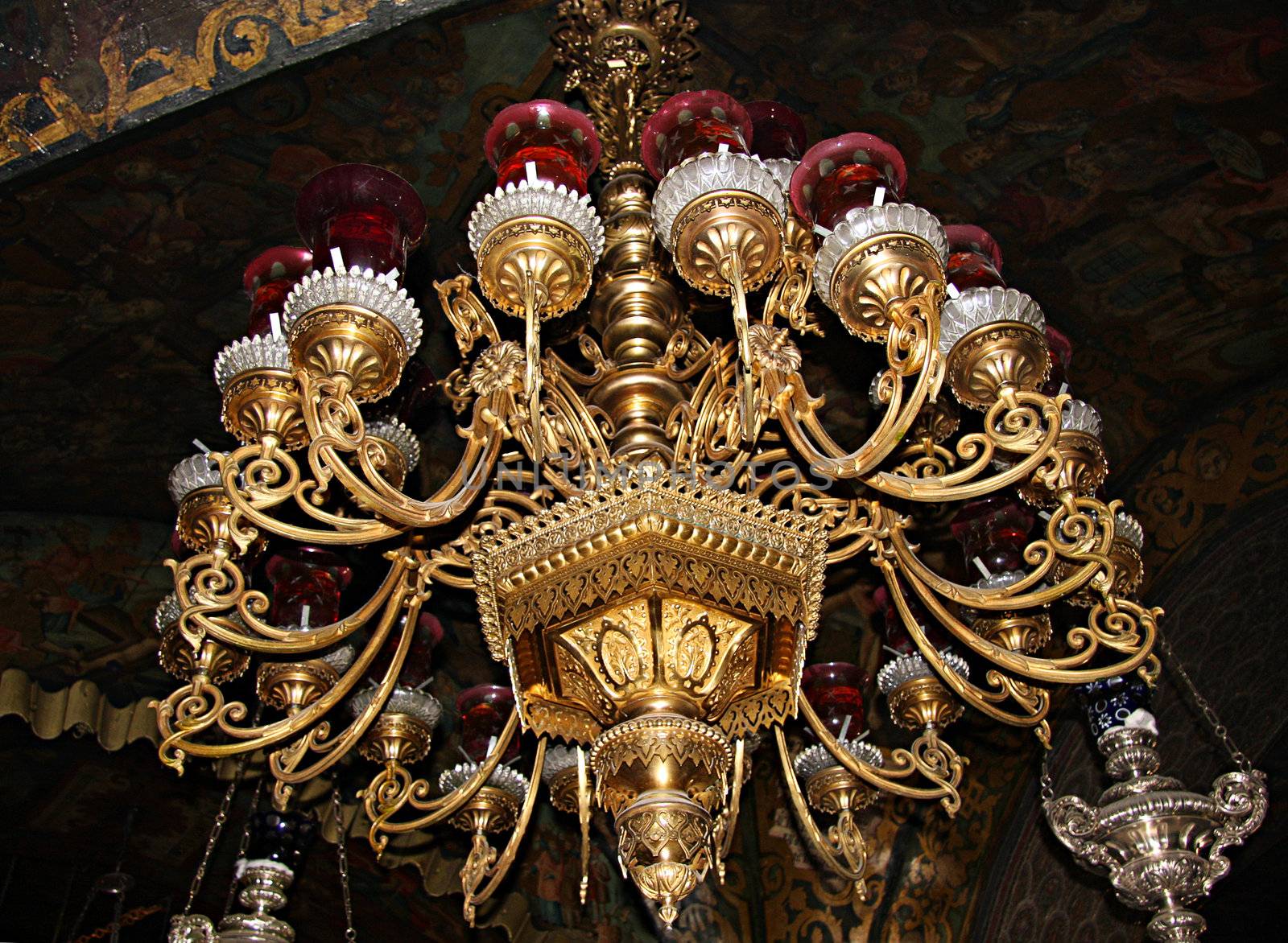 Chandelier in Church of the Holy Sepulchre, Jerusalem