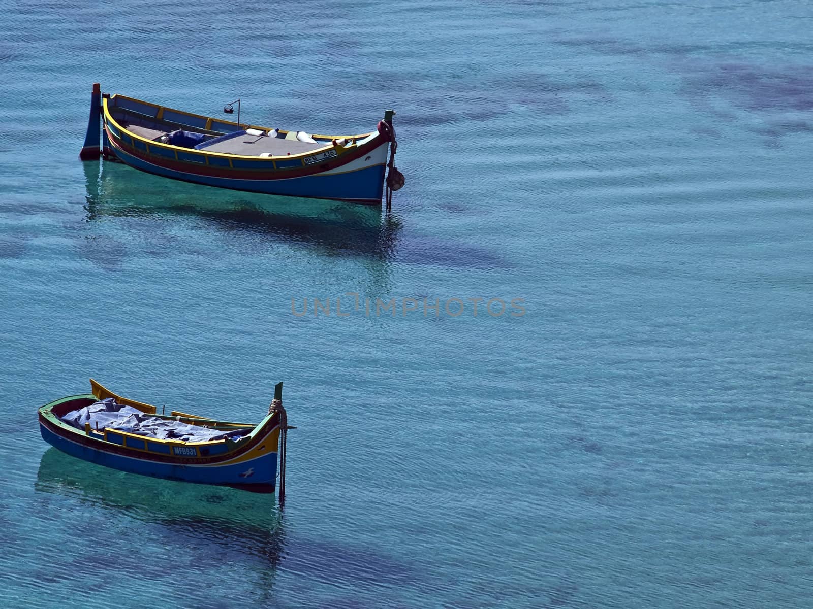 The Dghajsa or Luzzu is unique to the Mediterranean island of Malta