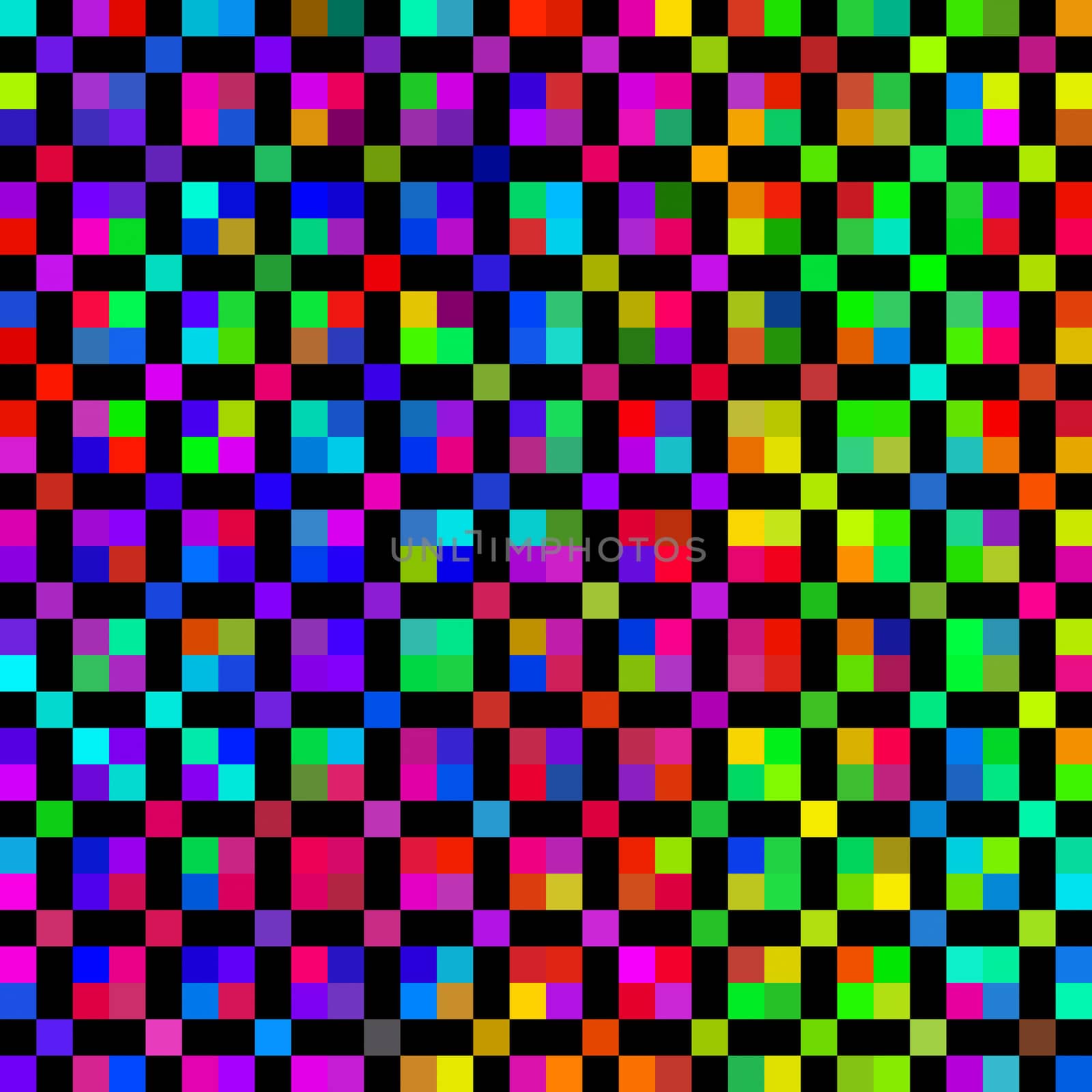 seamless texture of many colorful square dots 