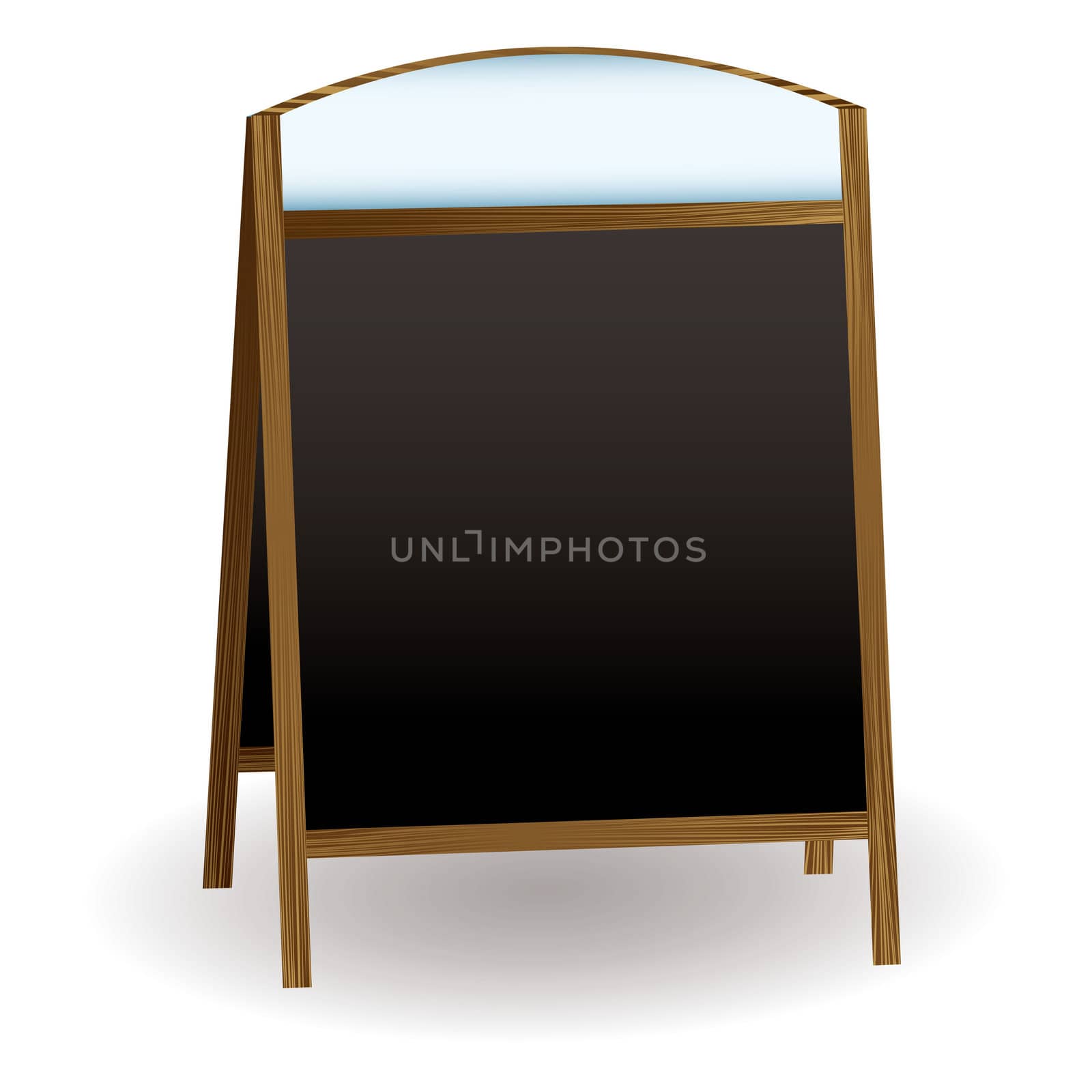 double sided chalkboard that could be used to advertise a shop or pub