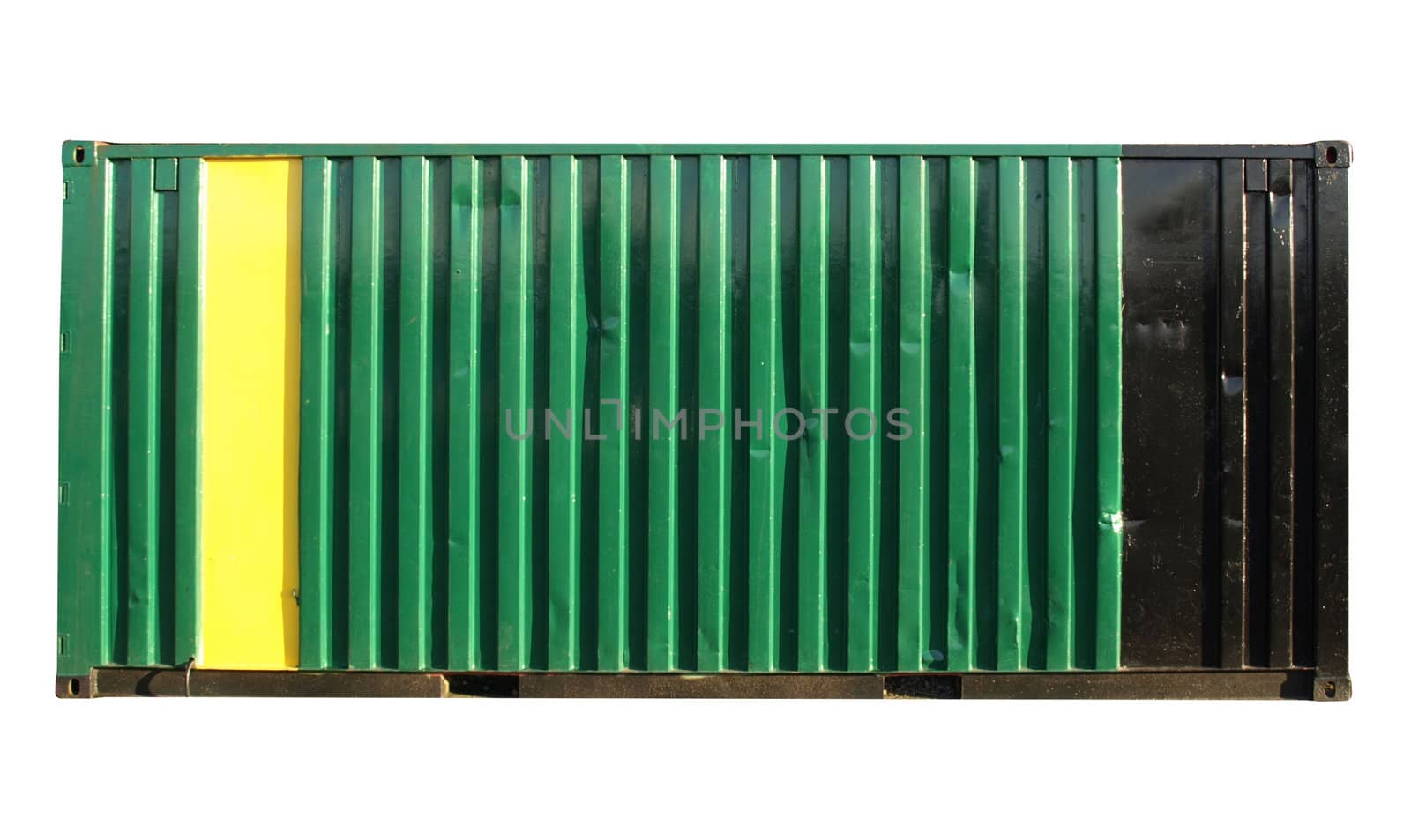 Container for freight shipping, isolated on white