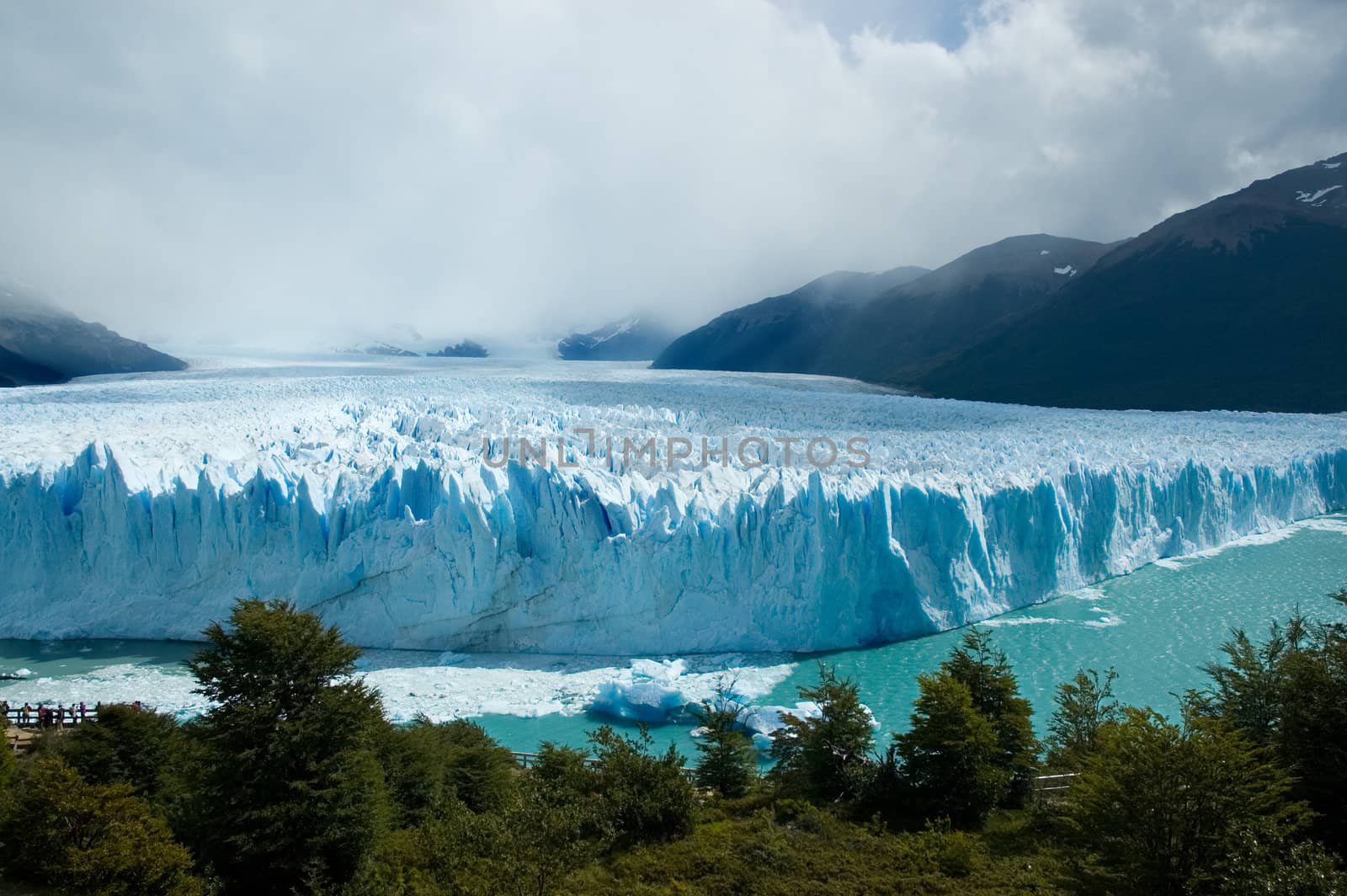 View of the magnificent Perito Moreno glacier, patagonia, Argentina.