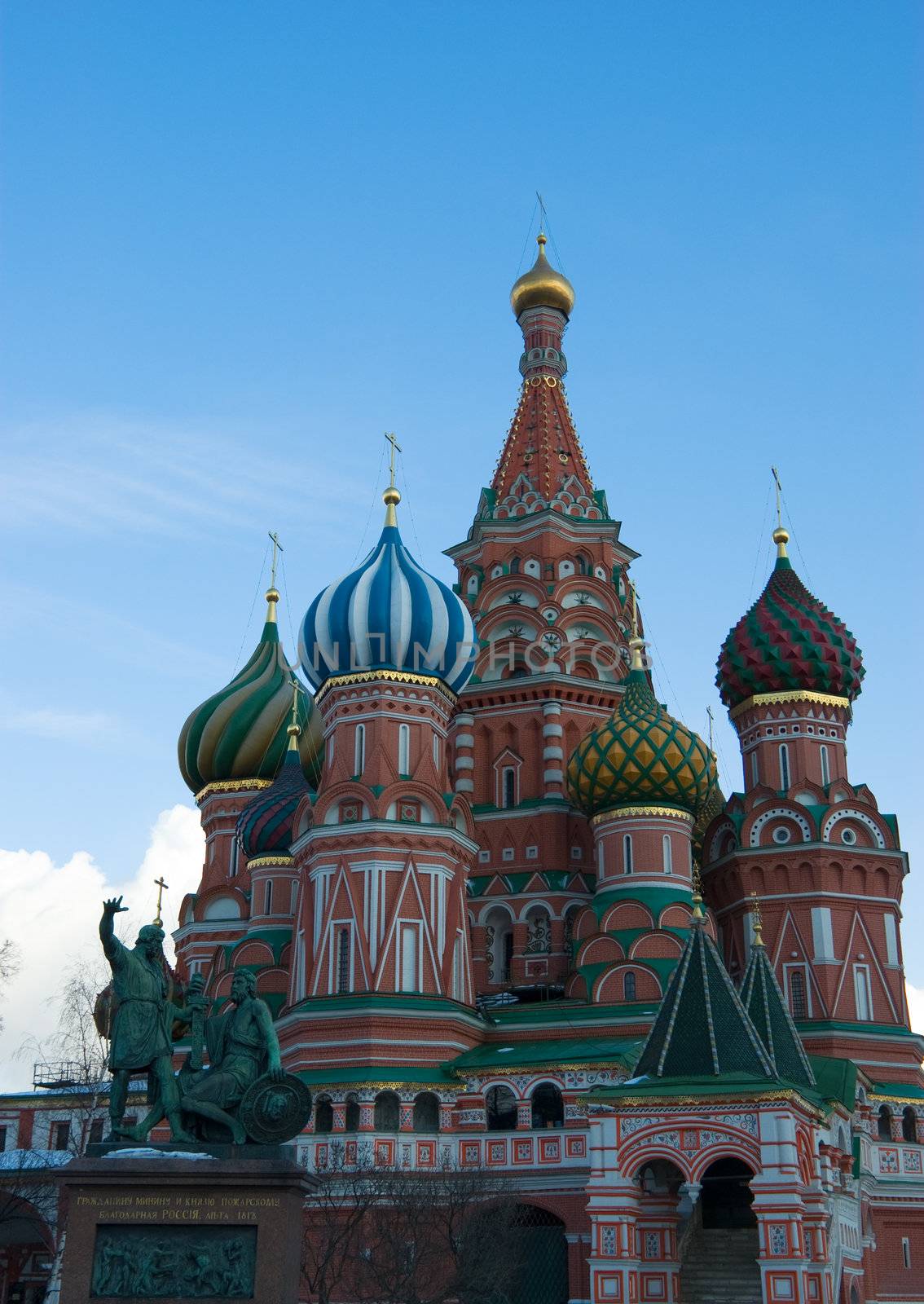 Vasily's cathedral Blissful on red square in Moscow