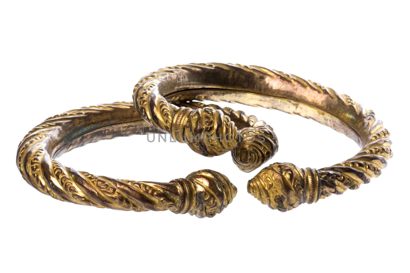 Antique Brass Ankle Bangles by shariffc