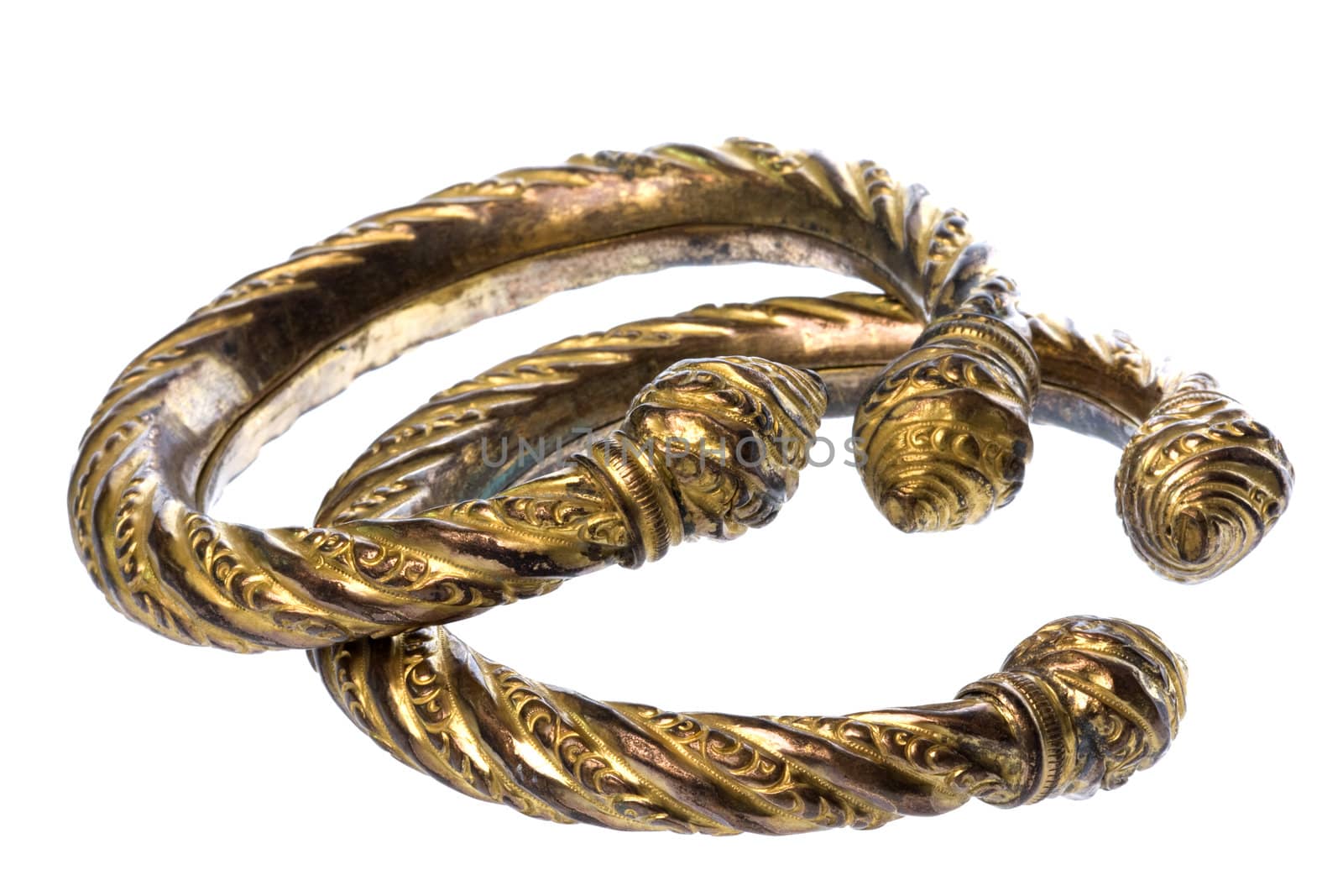 Antique Brass Ankle Bangles by shariffc