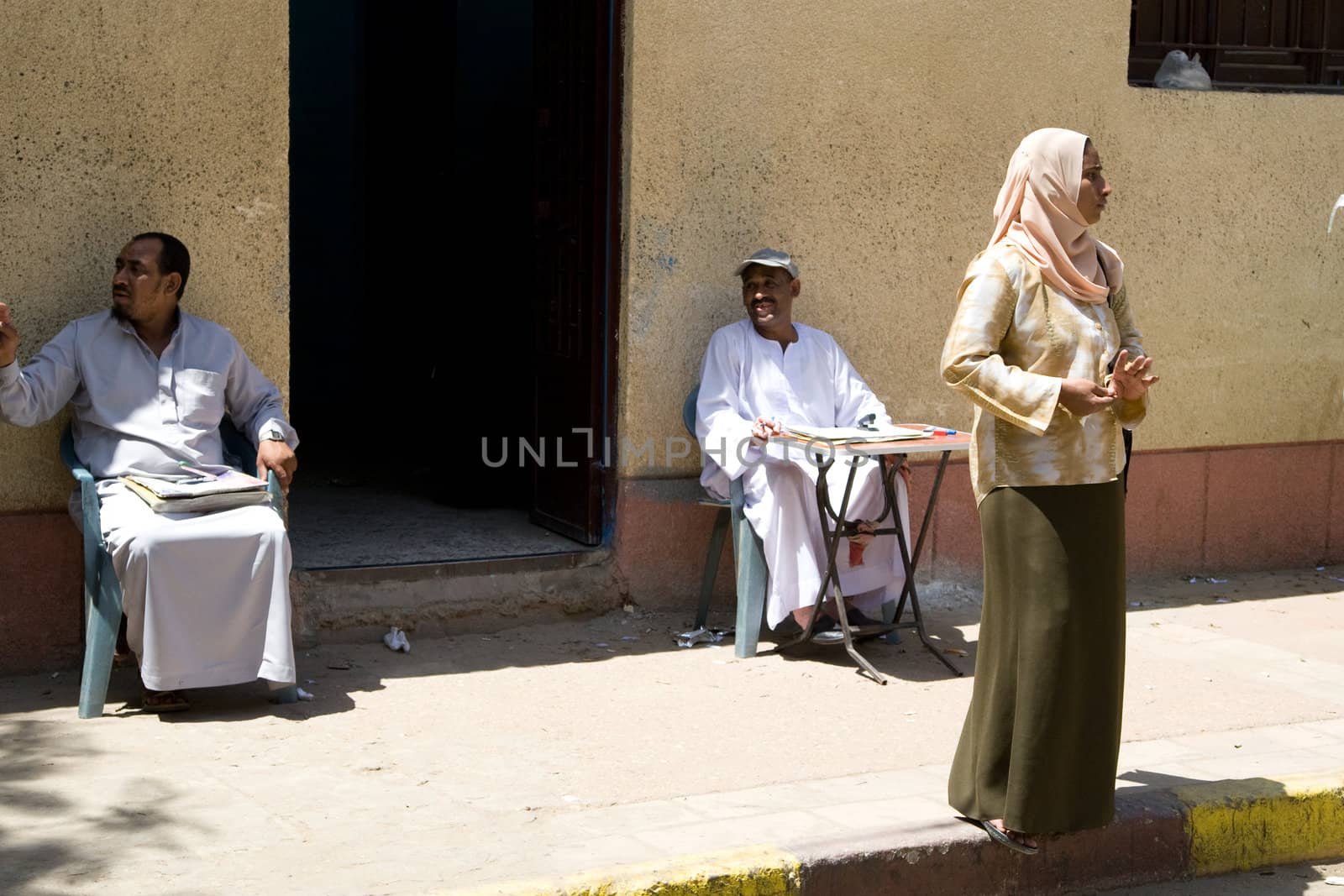 We take a closer look at life of people on the streets of Edfu, Egypt, on MAY 26, 2008.