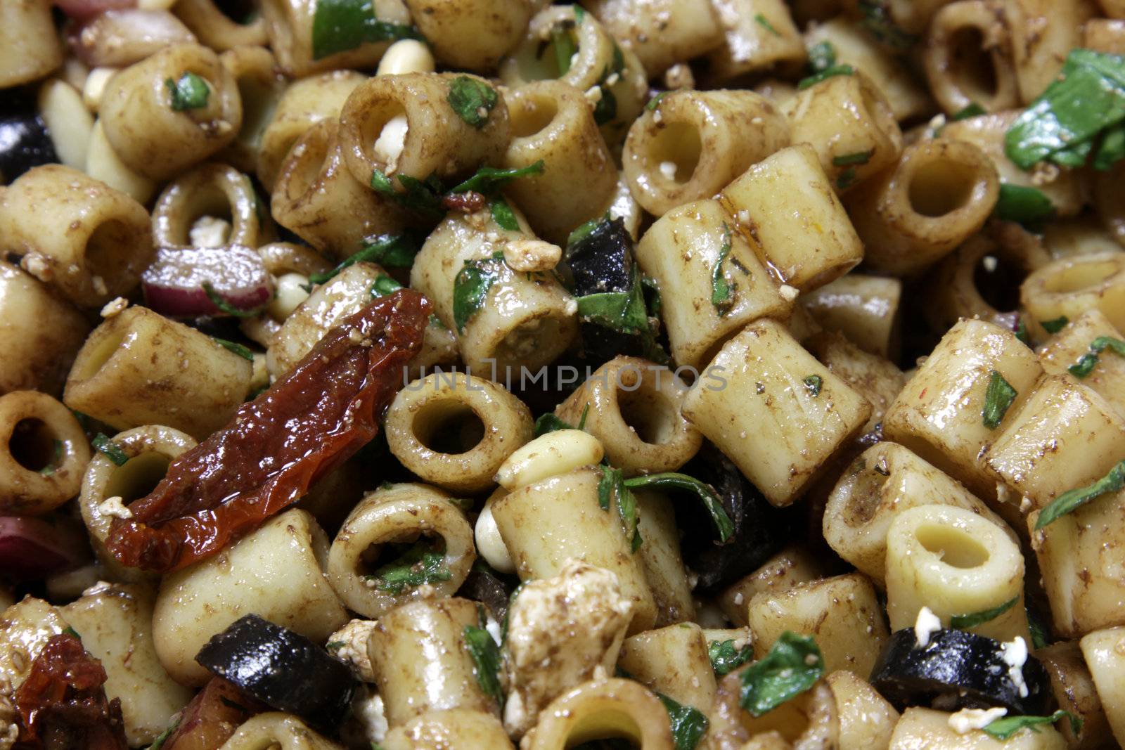 Close-up of Greek Pasta Salad
 by ca2hill