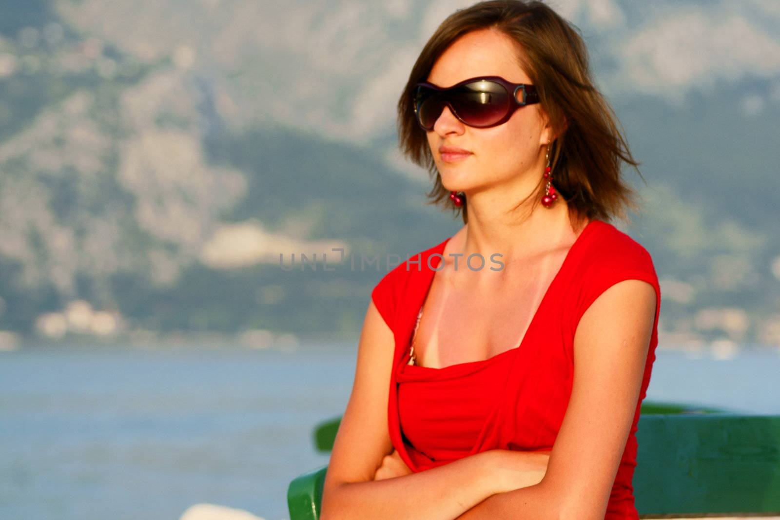 young girls in Croatia beach