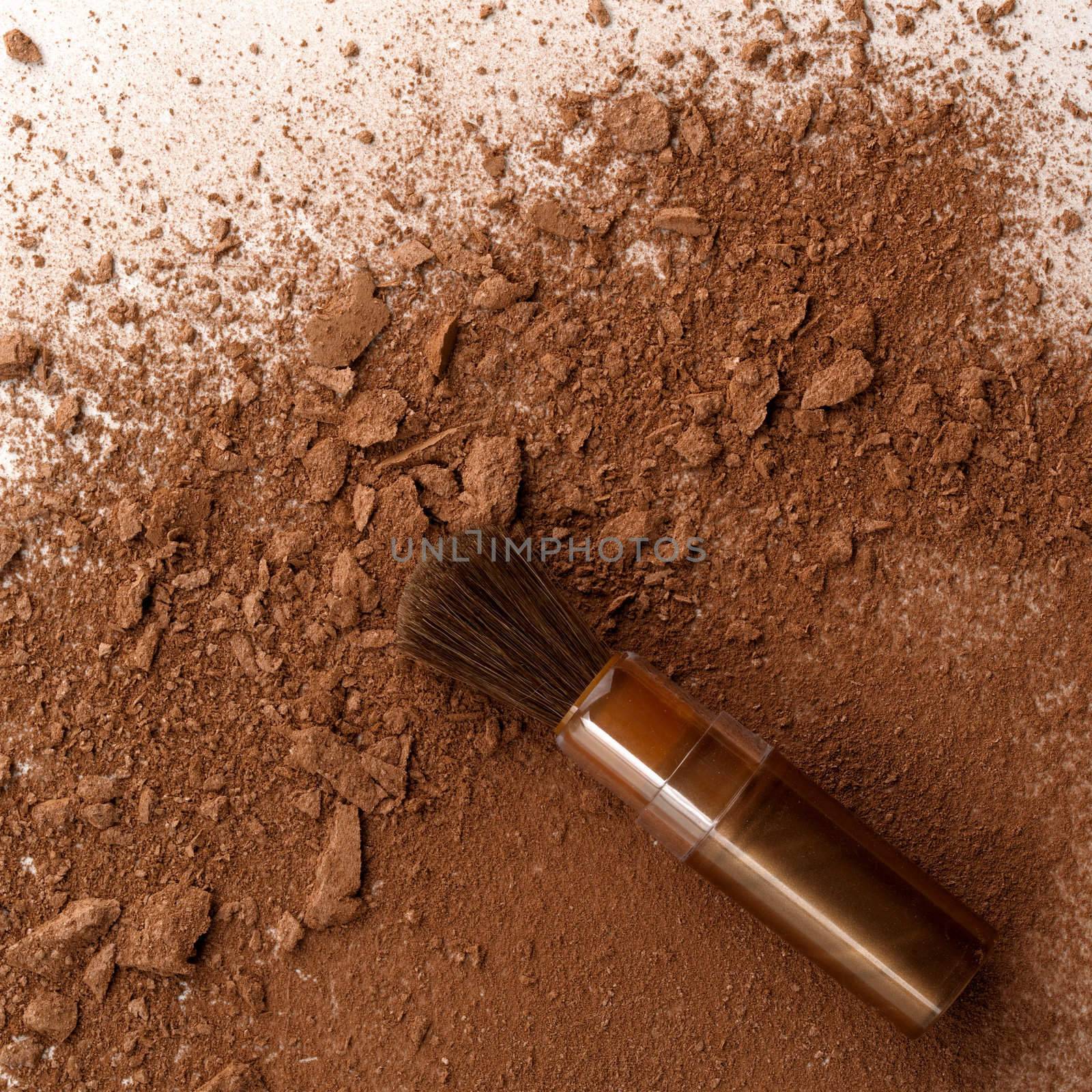 brush and dust make-up
