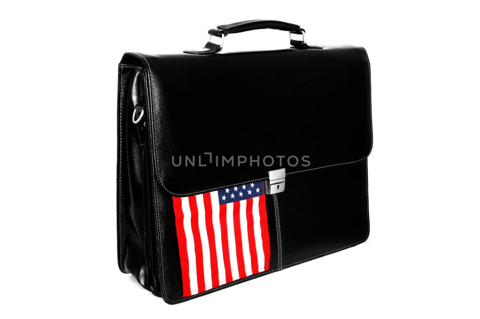 Portfolio with a flag of the USA by Nickondr