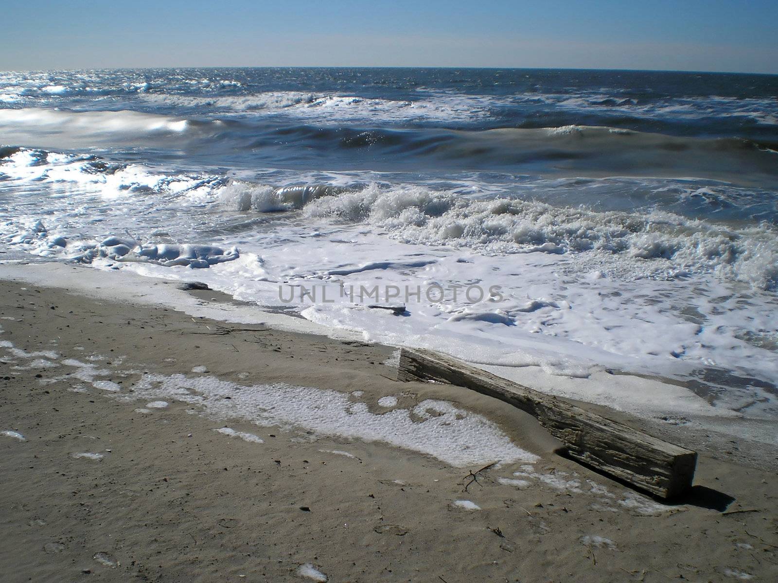 Waves Have Cast A Log Ashore. 2 by Nickondr