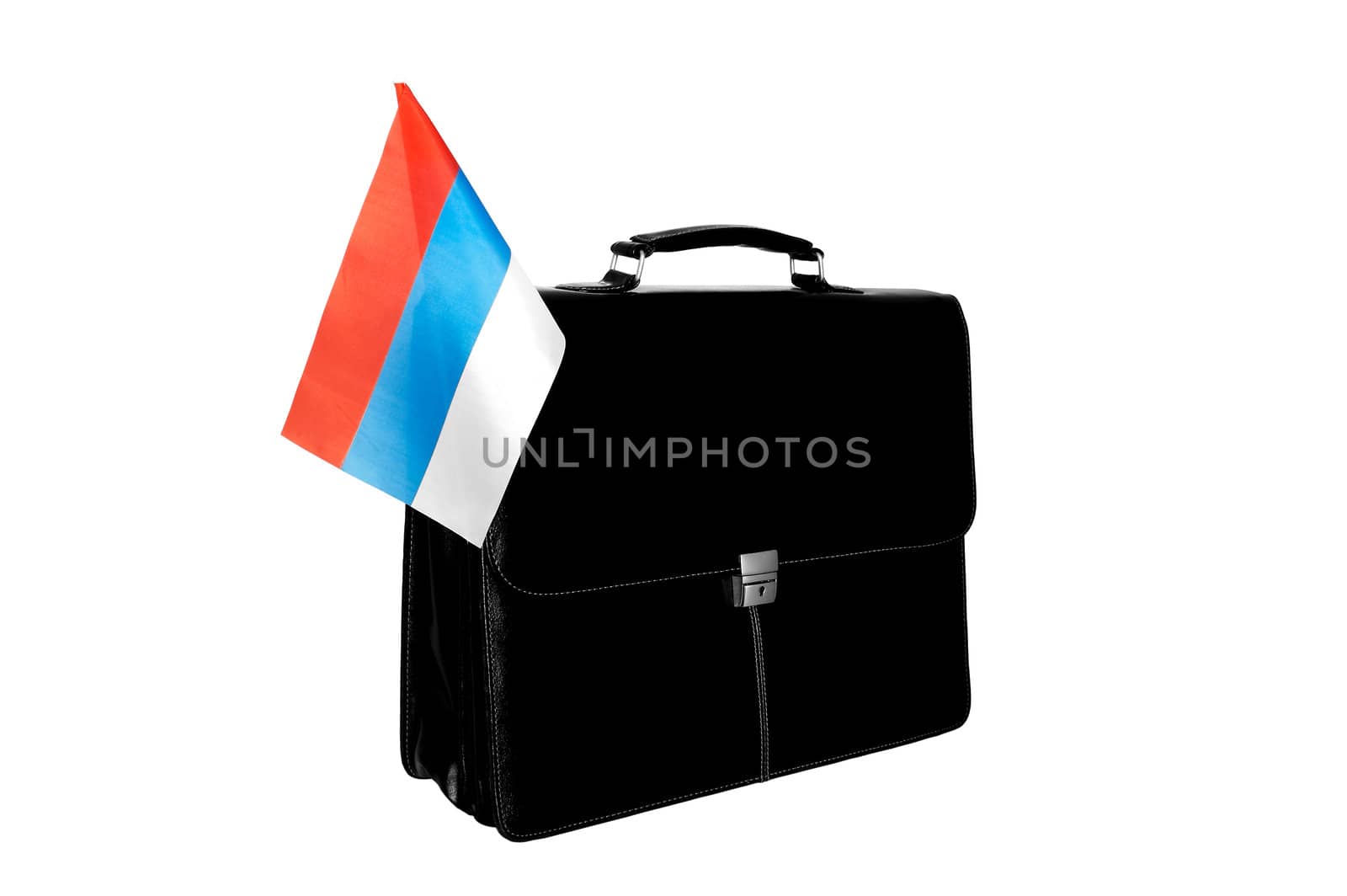 Portfolio with a flag of Russia