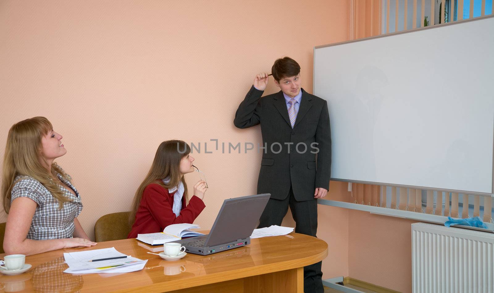 Young man to speak at a meeting by pzaxe