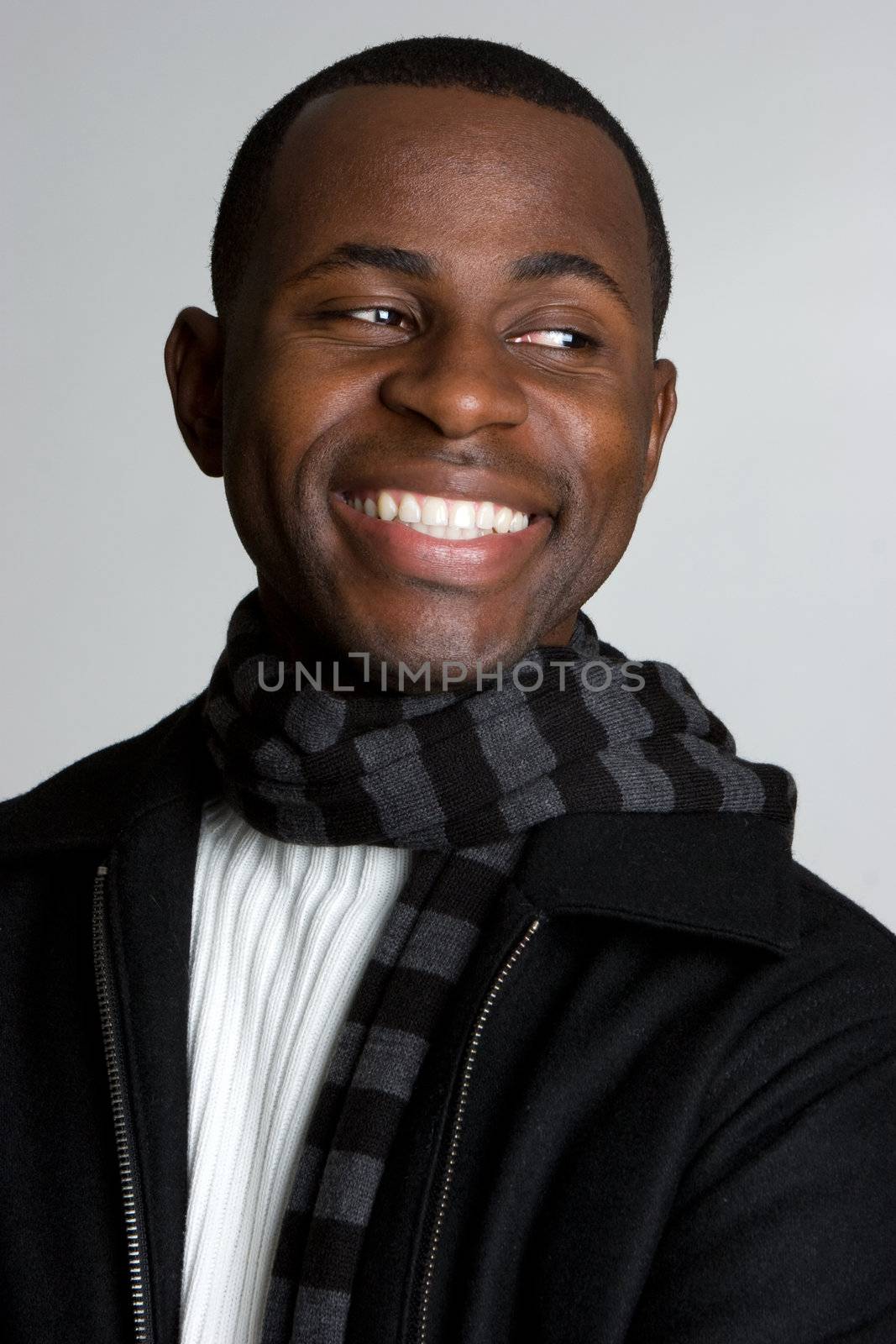 Smiling Black Man by keeweeboy
