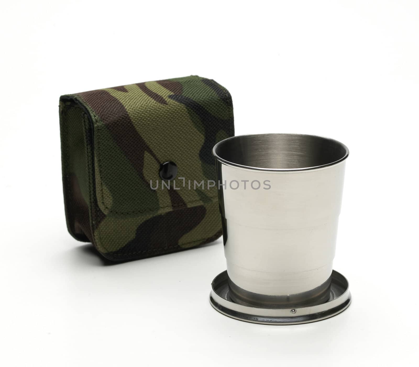 Stainless Folding Cup with mimetic case