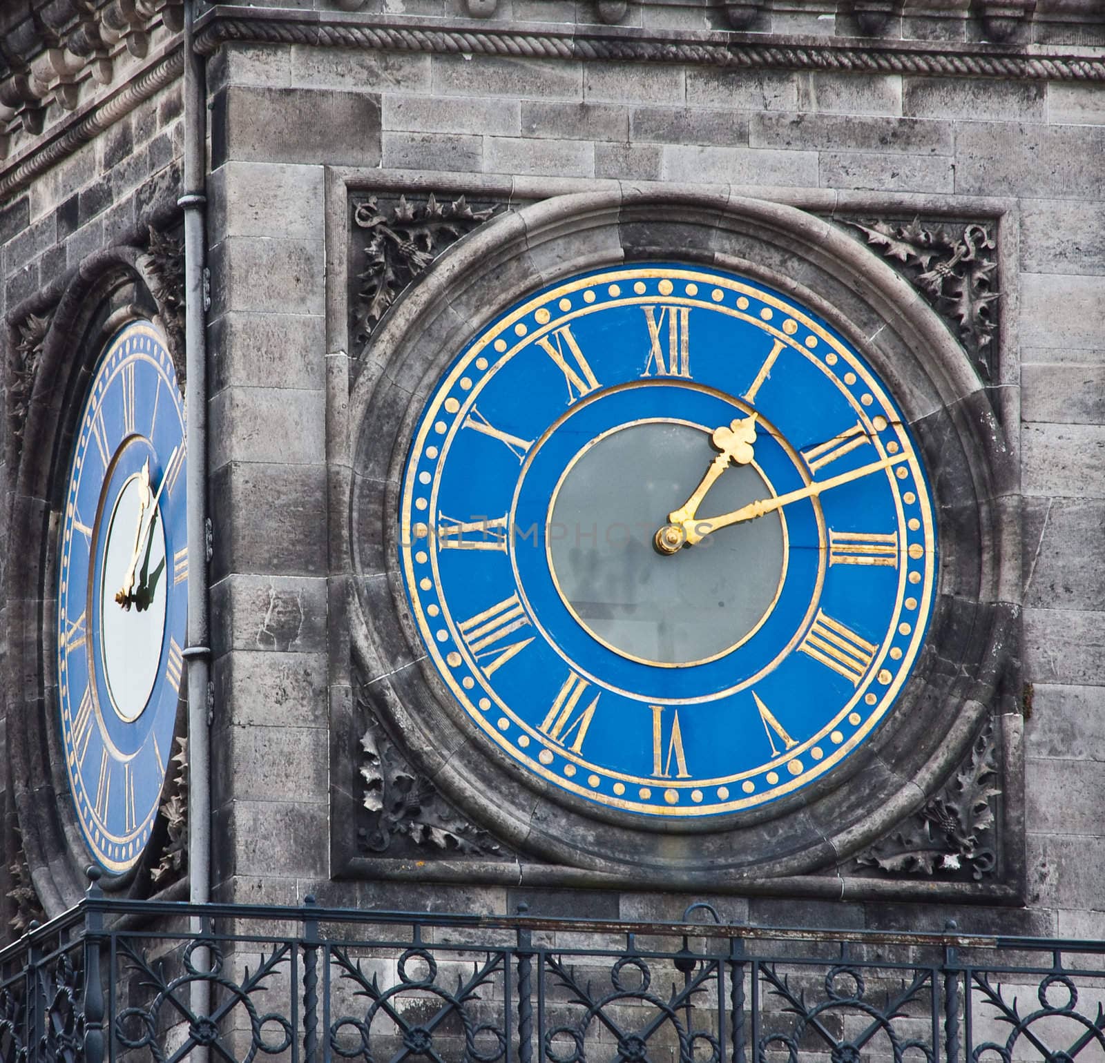 Tower clock of Dunrobin castle, Scotland, Sutherland