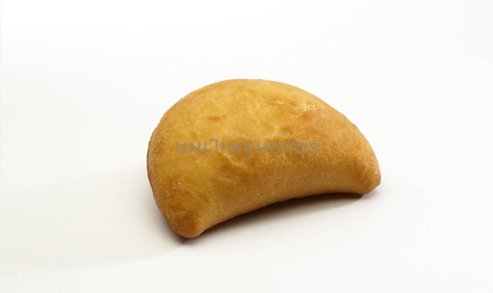 Fried calzone isolated on white