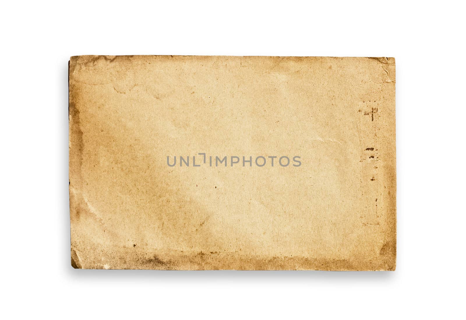 Vintage paper texture, isolated, with clipping path.