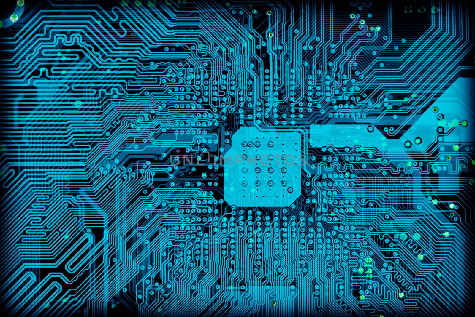 Tech industrial electronic blue background texture