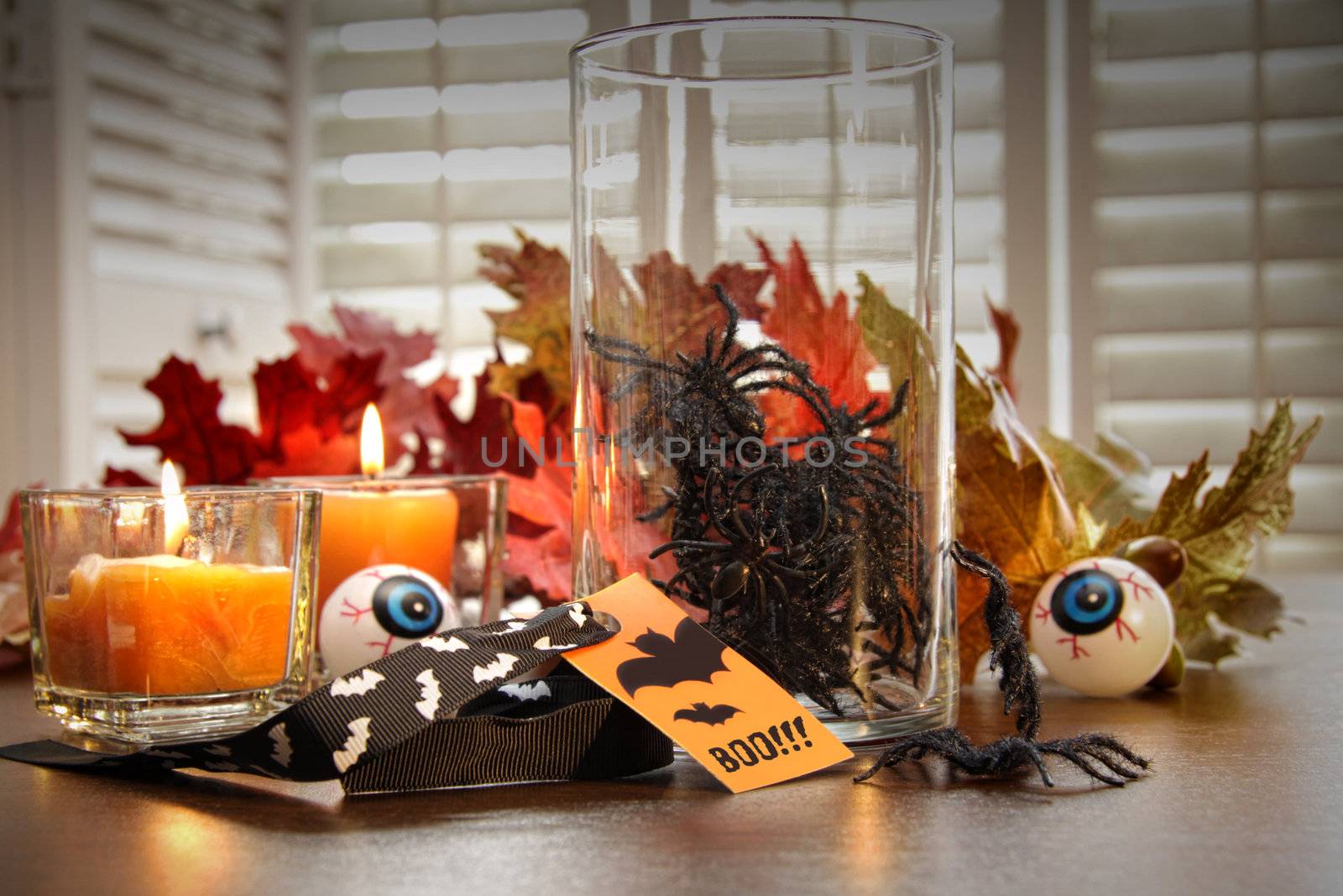 Halloween decorations with candles  by Sandralise