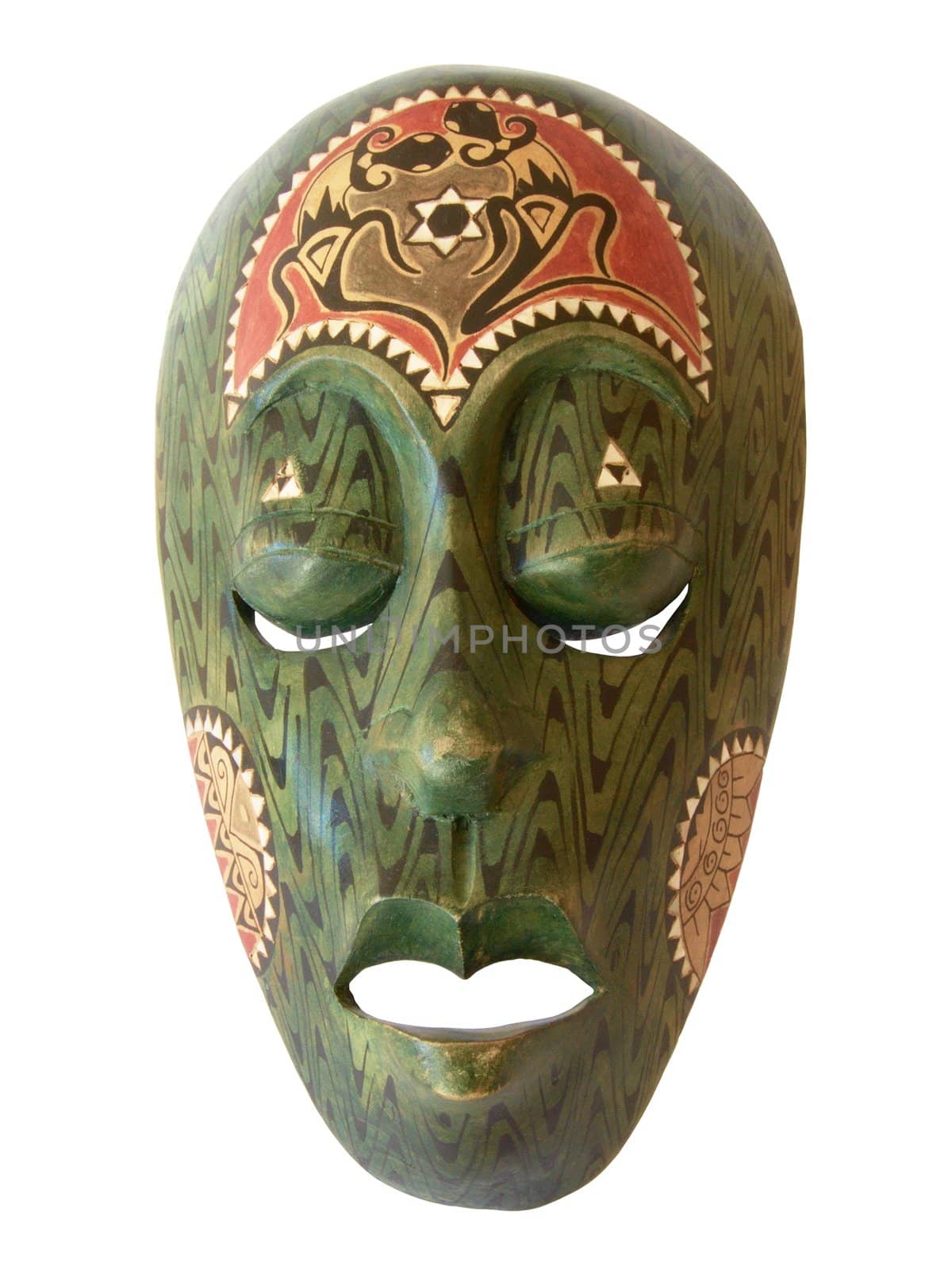 African wooden mask exempted.