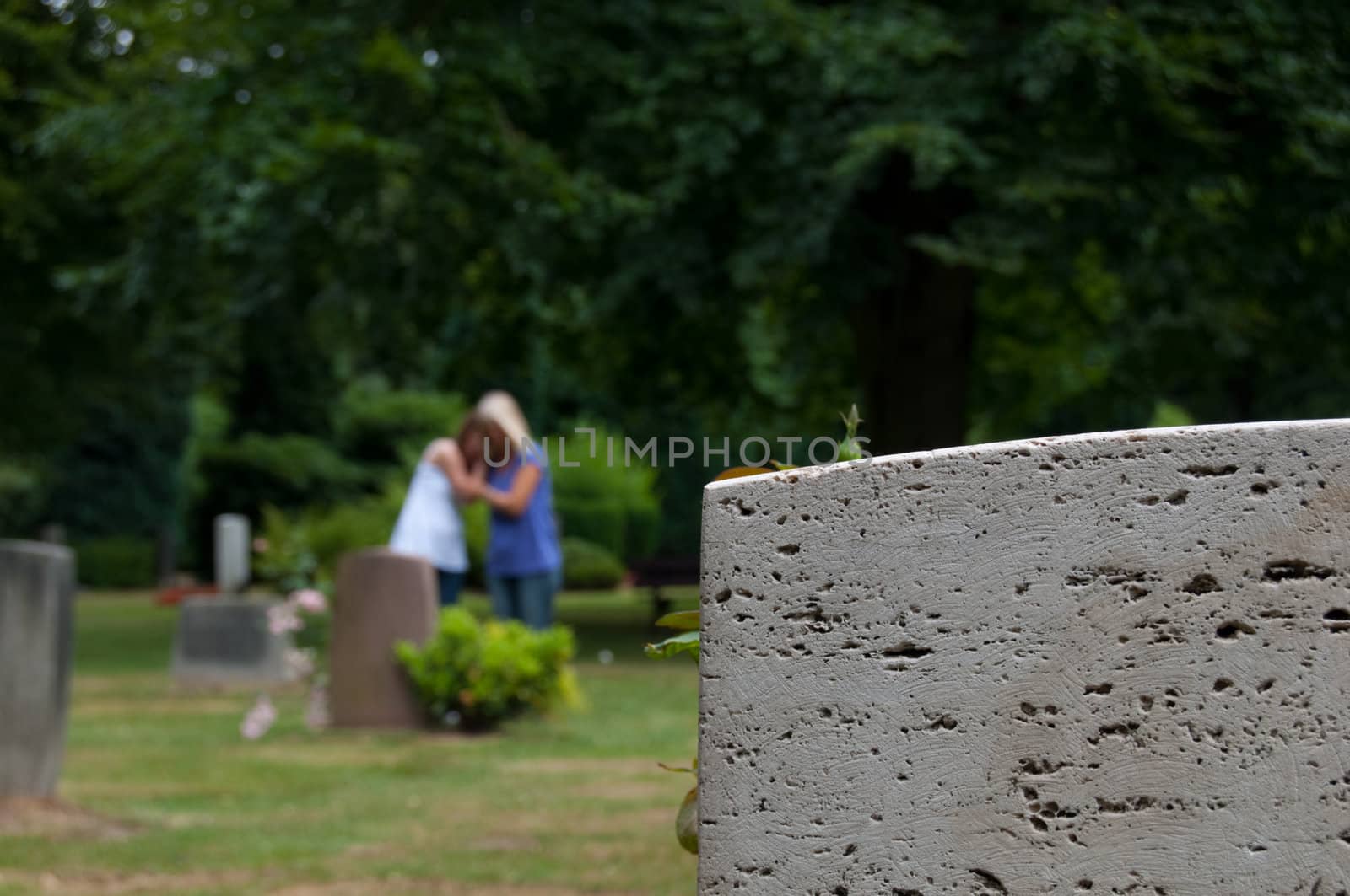 Mourning at the grave by franz_hein