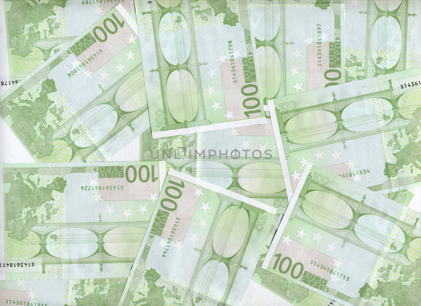 Euro bank notes money (European Union currency)