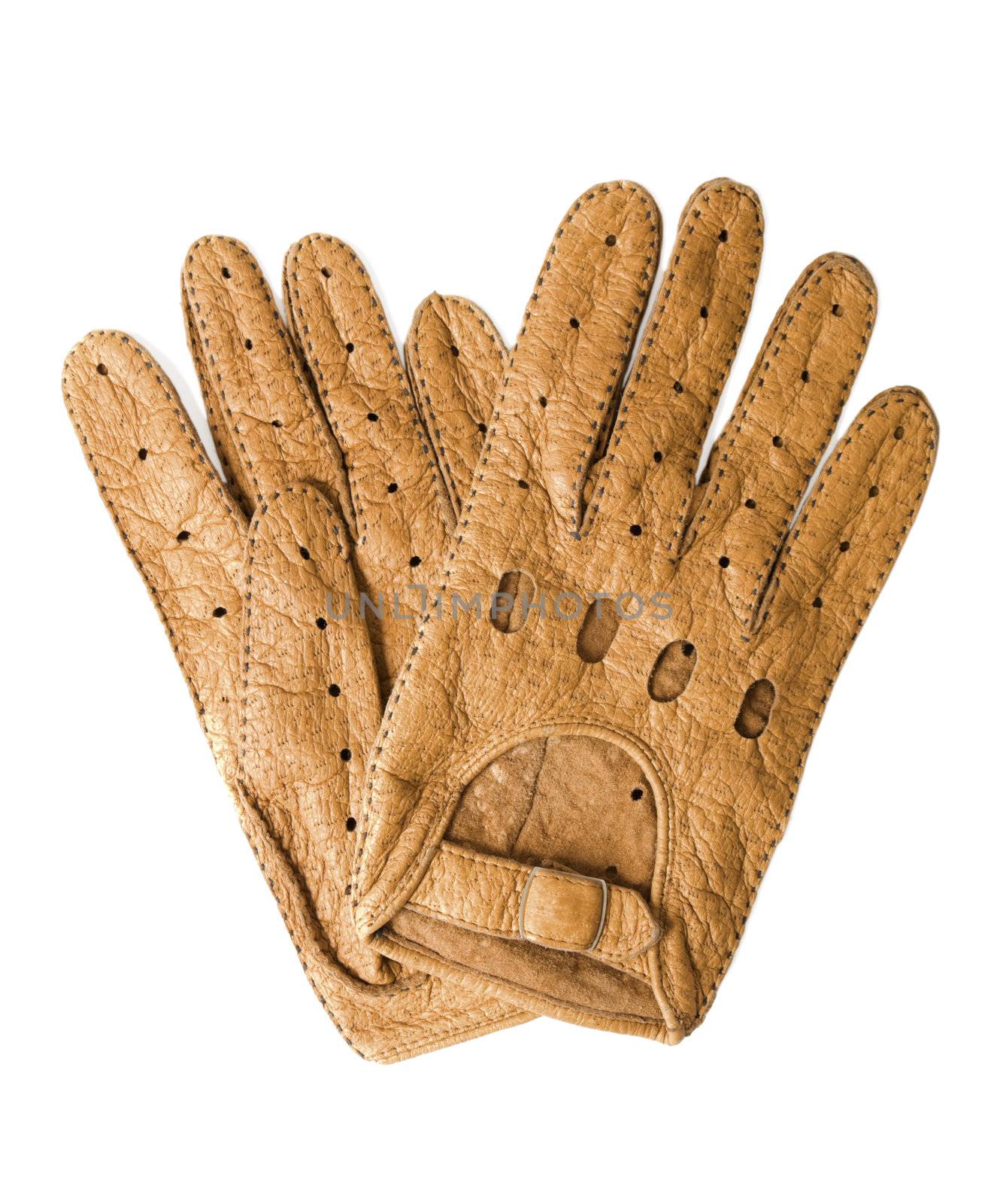 Leather sports gloves | Isolated by zakaz