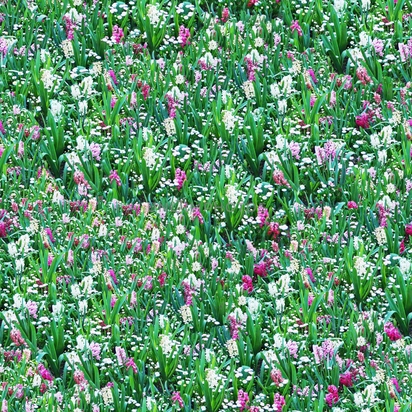 Flower Meadow Seamless Pattern by goldenangel