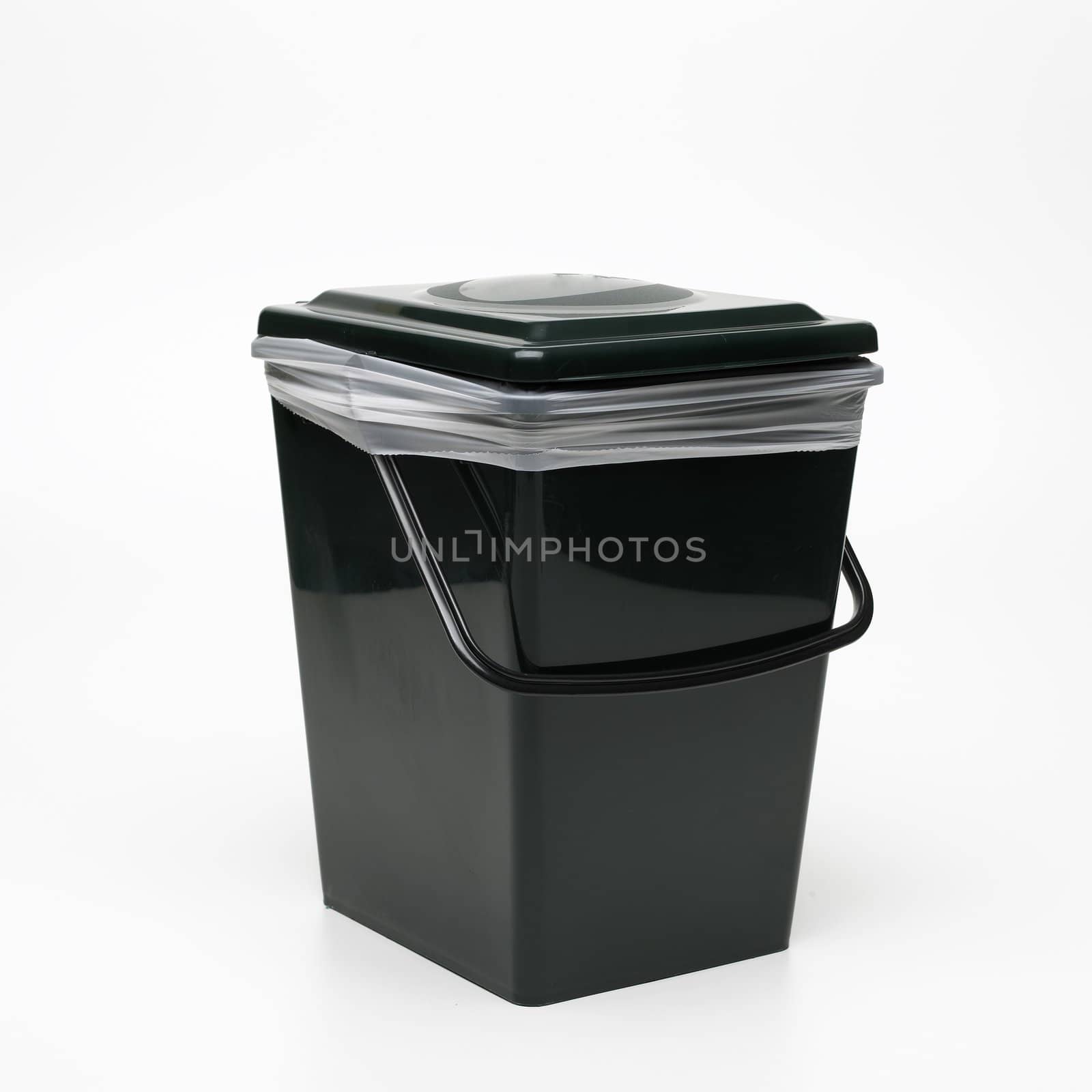 organic recycling bin Isolated On White