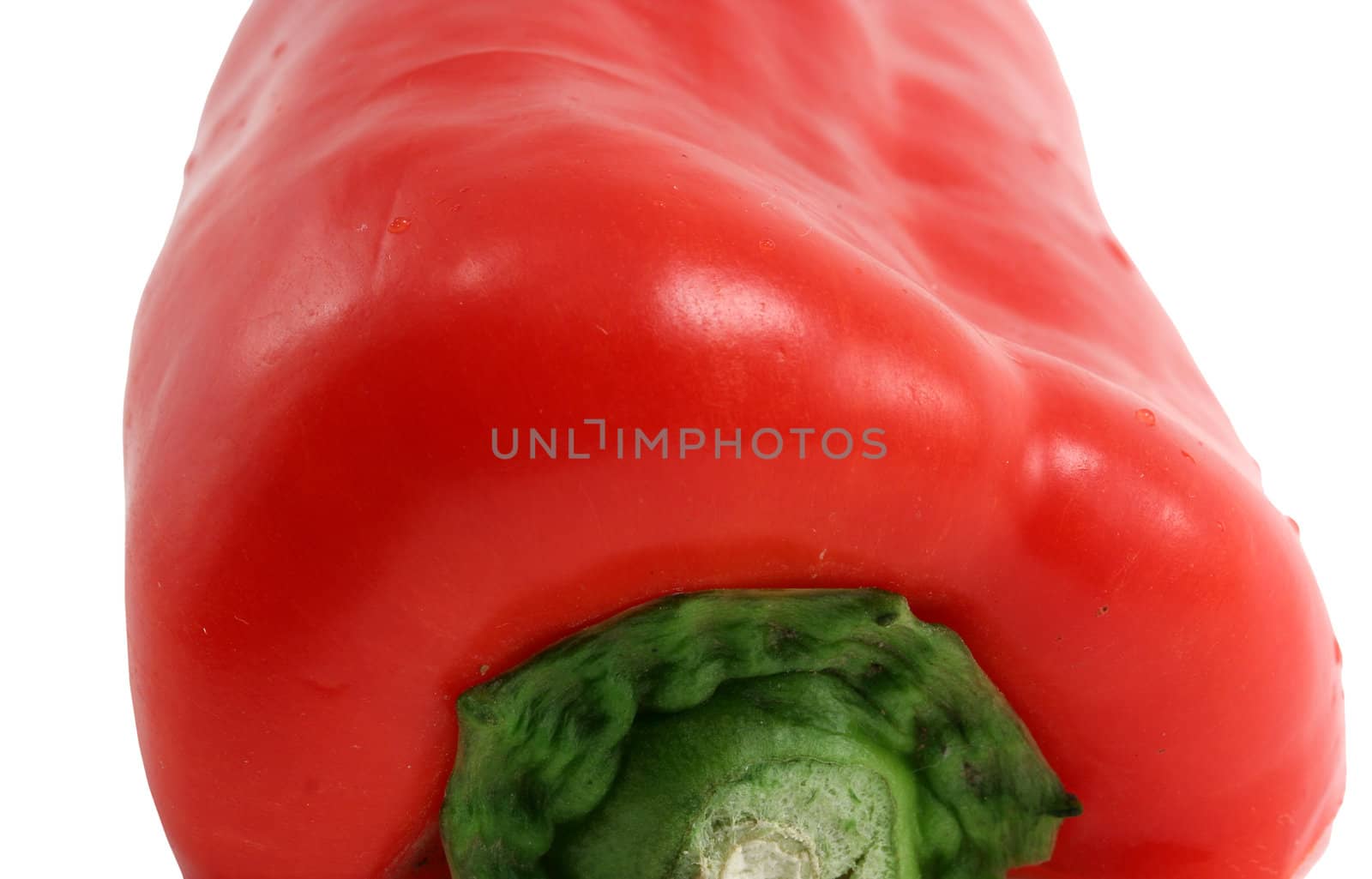 Half of a red pepper