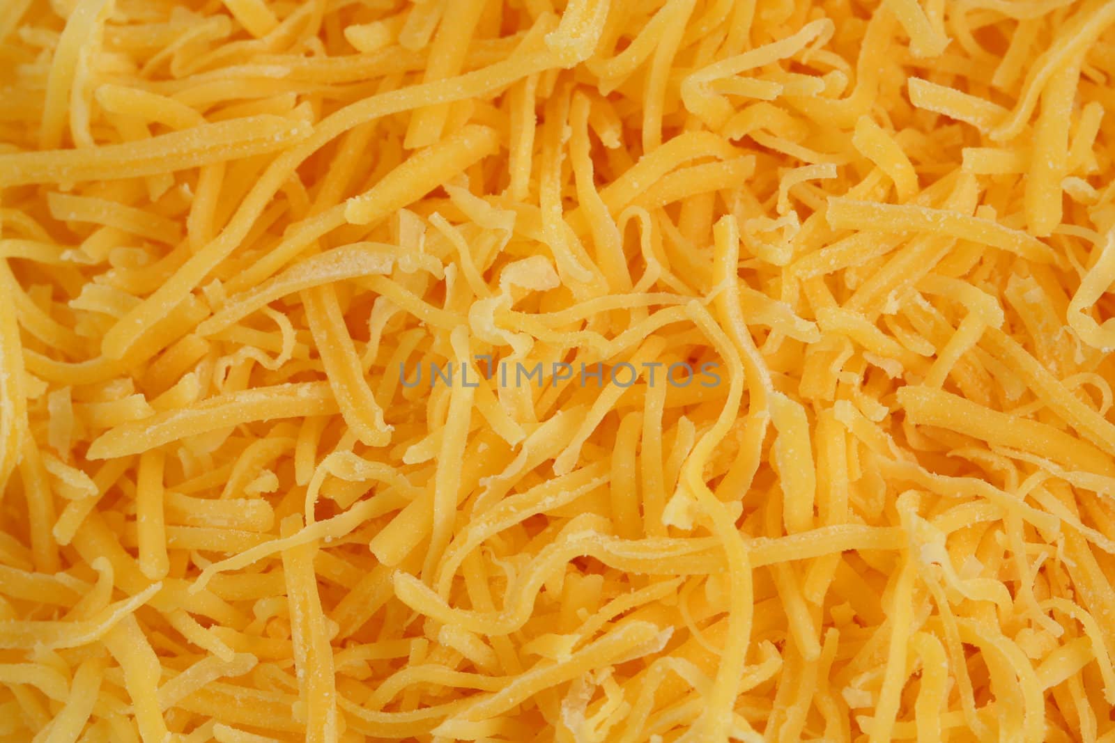 A Shredded cheddar cheese background